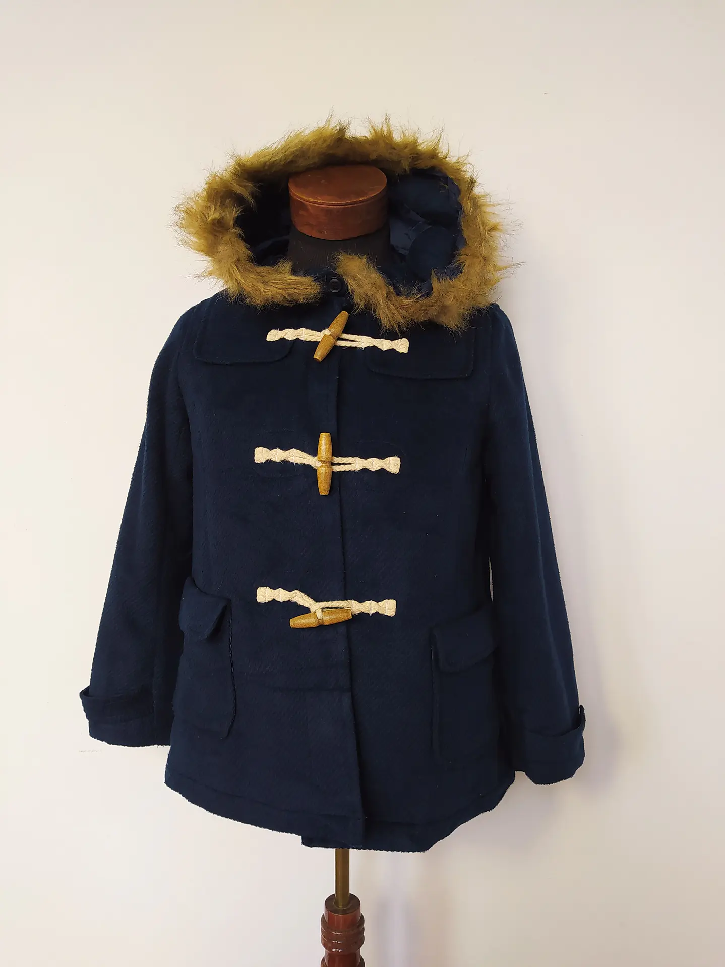 Abrigo Montgomery mujer Chocol Azul Talla SM  3