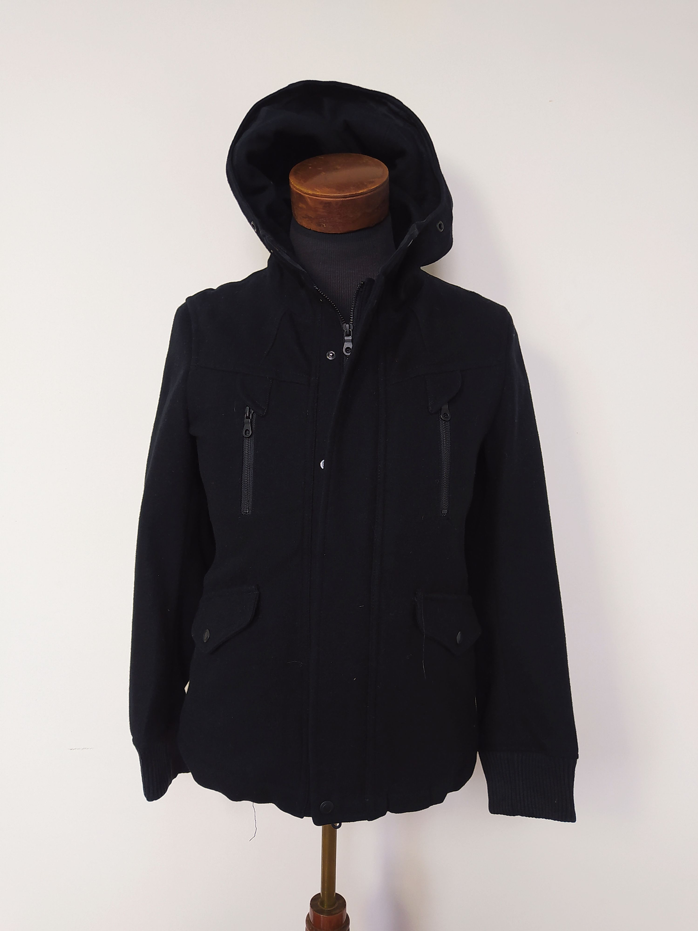 Chaqueta pura lana hombre TK Negro Talla XS - Código C146 2