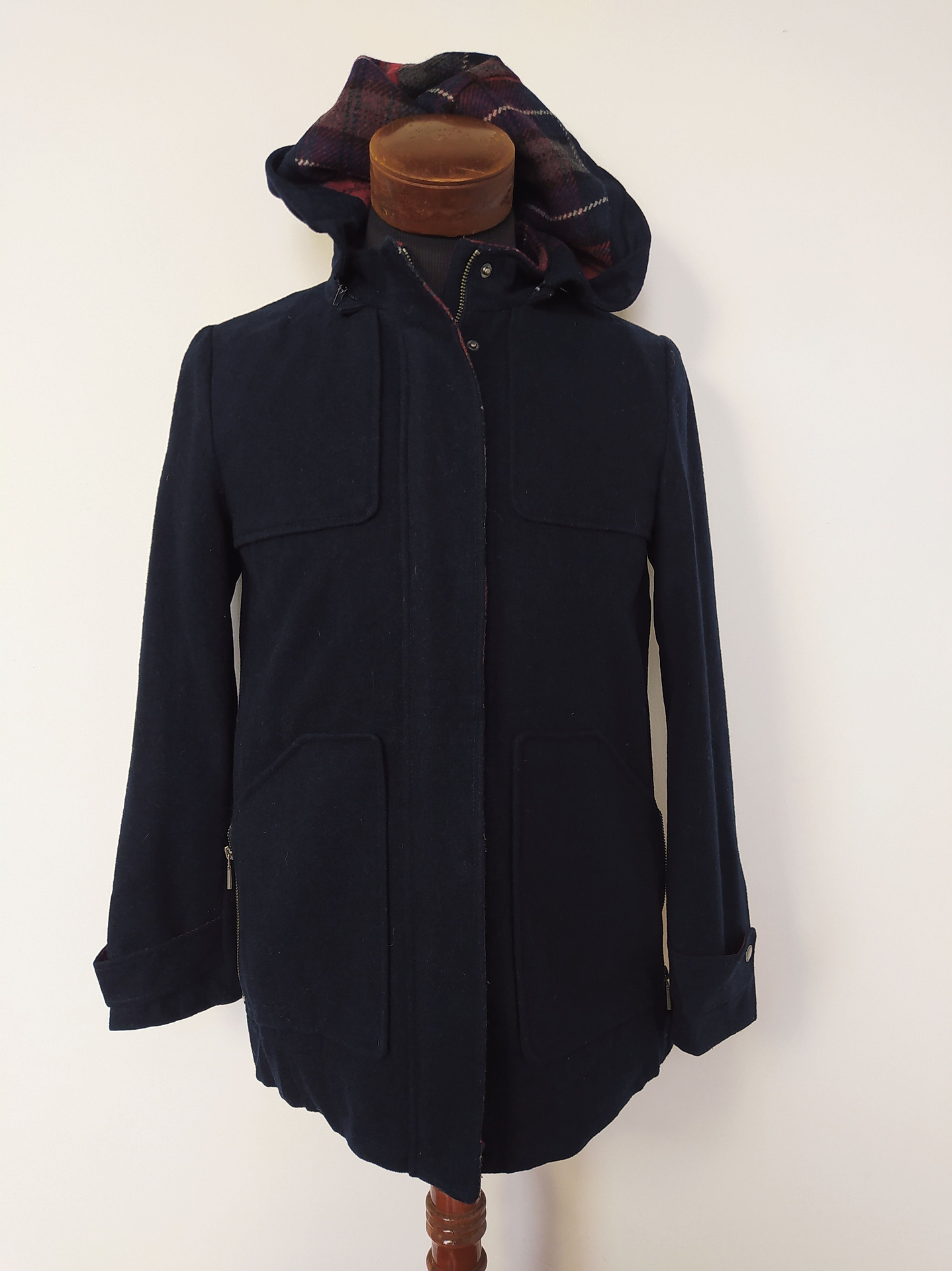 Abrigo Tommy Hilfigier lana hombre juvenil Azul Talla XXS  - Código C151 1