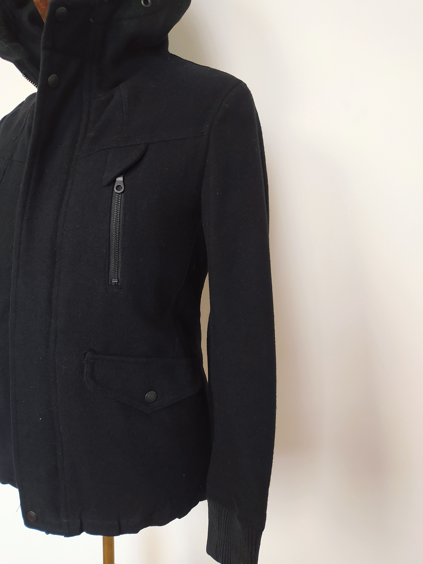 Chaqueta pura lana hombre TK Negro Talla XS - Código C146 3