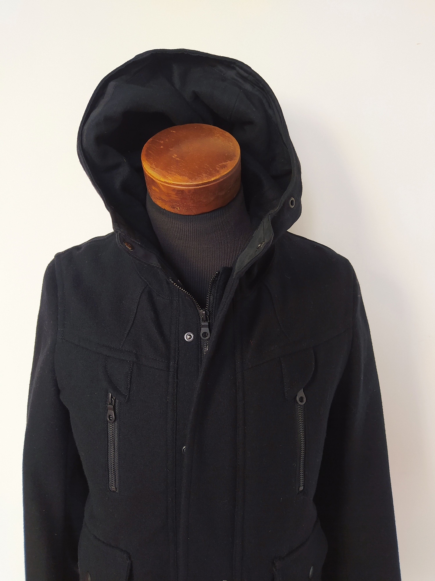 Chaqueta pura lana hombre TK Negro Talla XS - Código C146 4