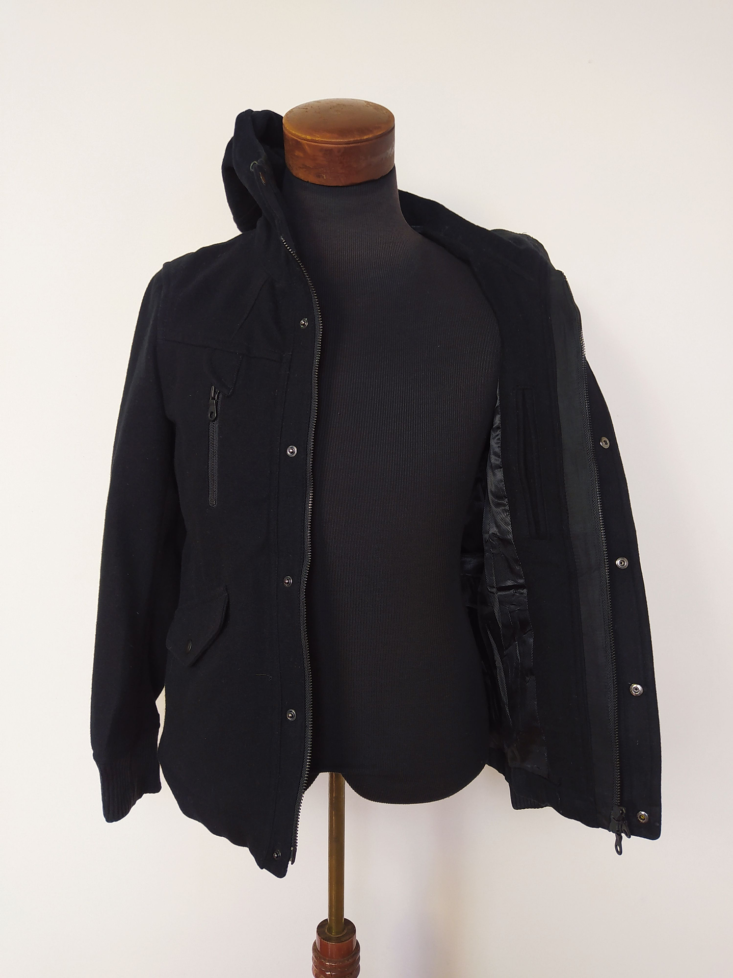 Chaqueta pura lana hombre TK Negro Talla XS - Código C146 5