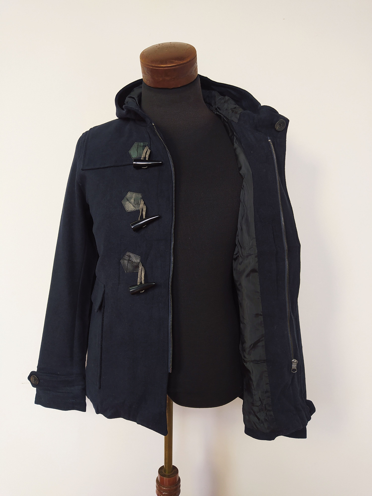 Abrigo Montgomery lana hombre Nylaus Azul Talla S - Código C149 5