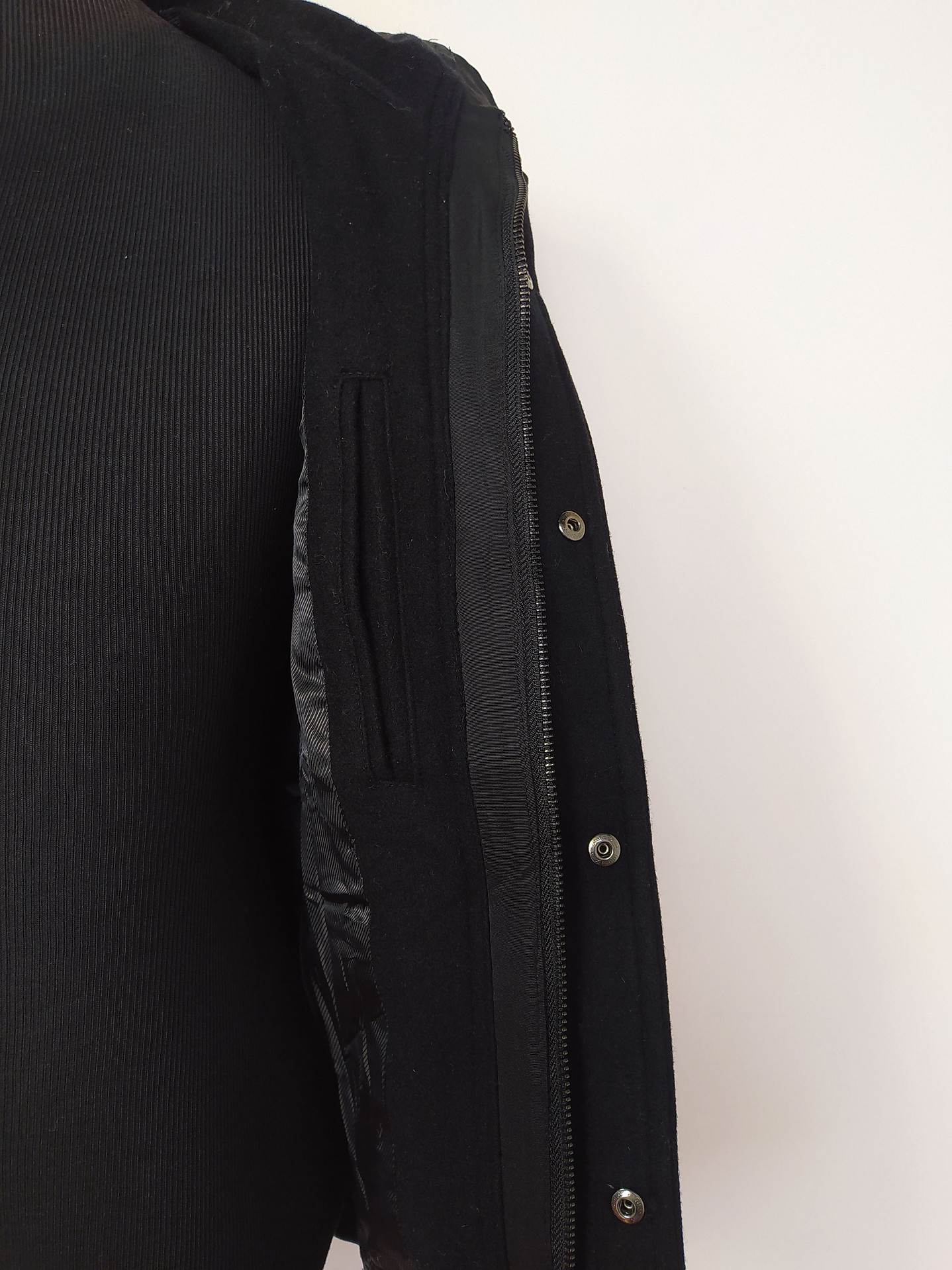 Chaqueta pura lana hombre TK Negro Talla XS - Código C146 6