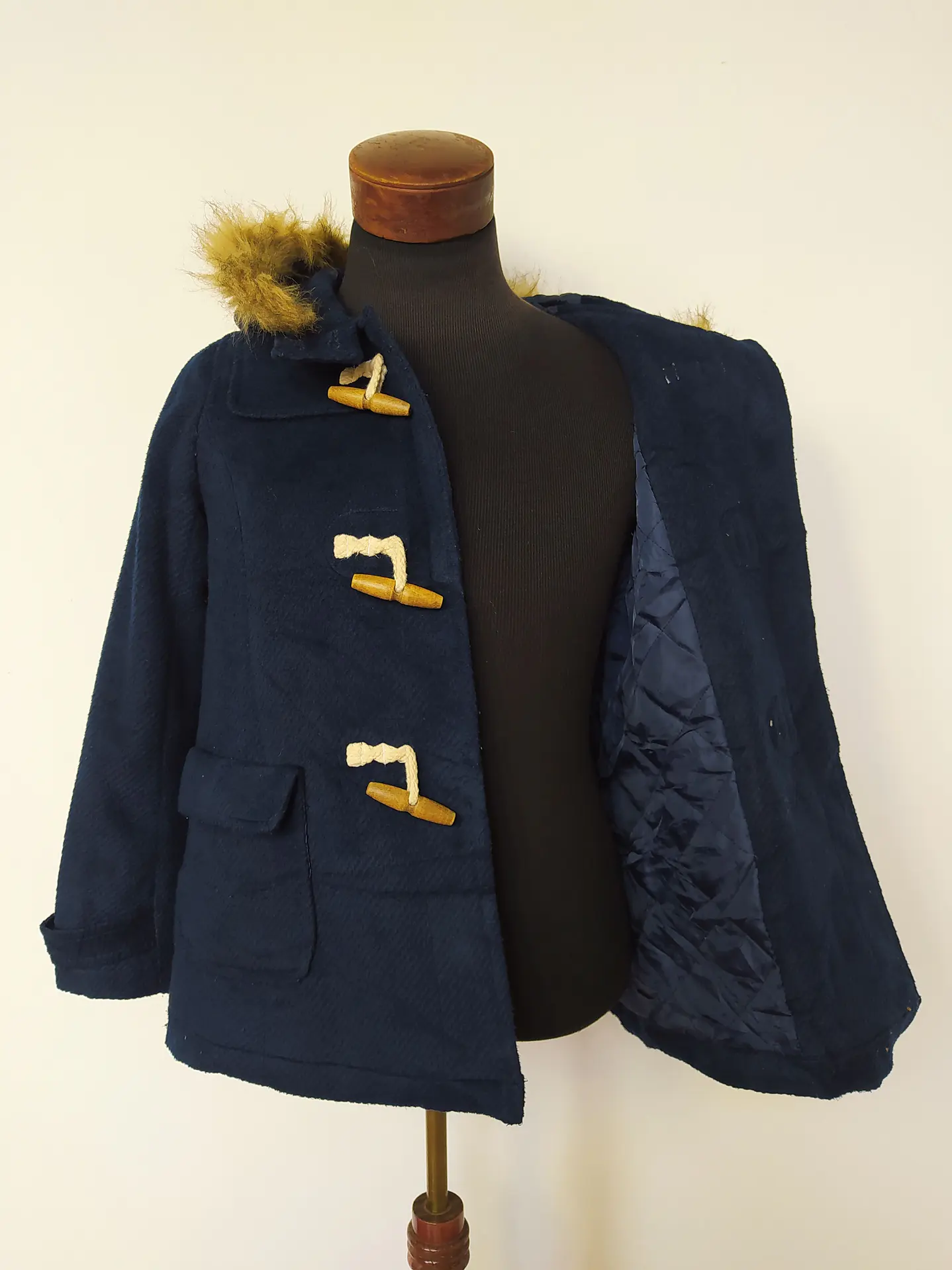 Abrigo Montgomery mujer Chocol Azul Talla SM  7