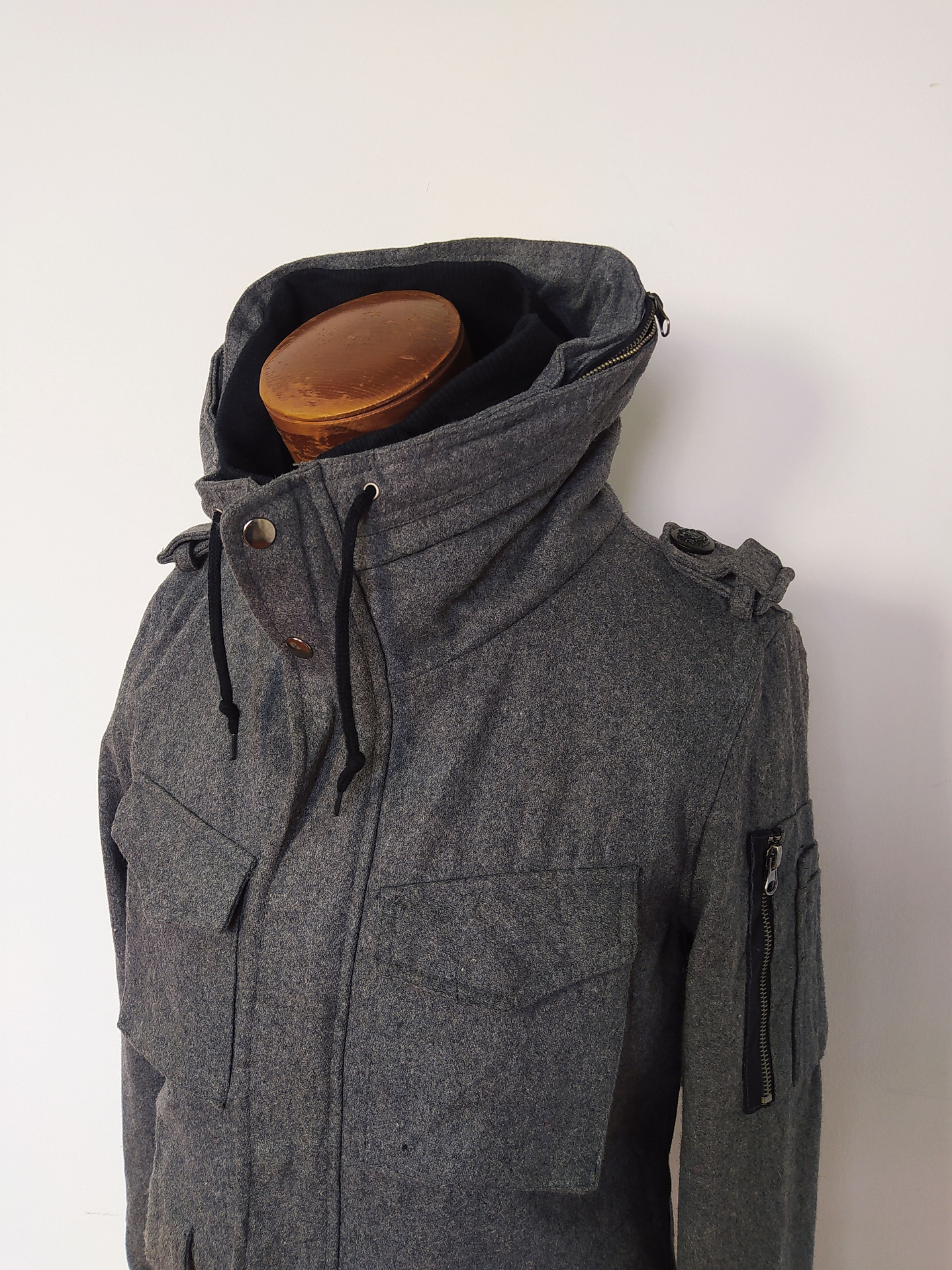 Chaqueta lana hombre Sugestion Plomo Talla S - Código C154 5