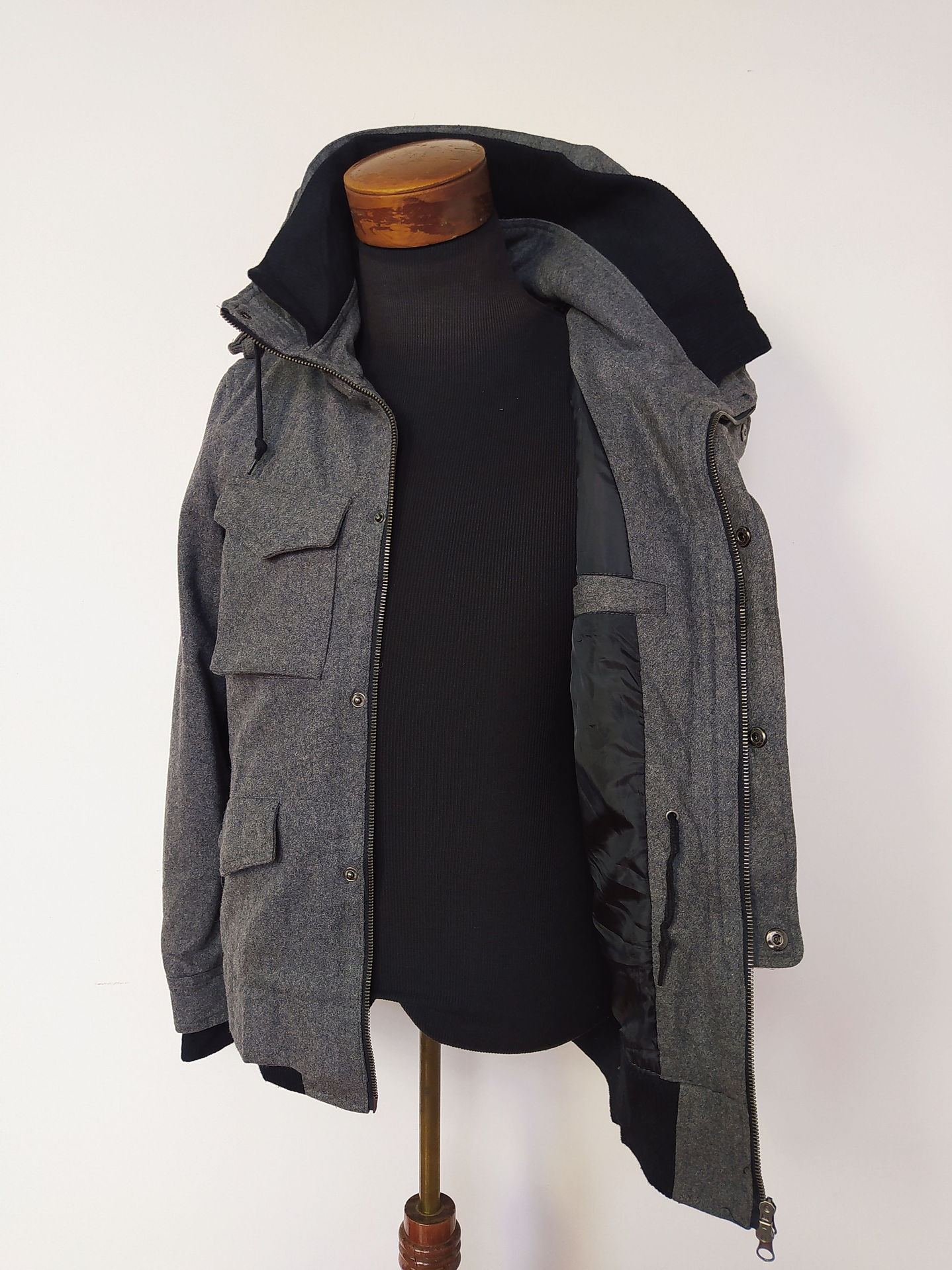 Chaqueta lana hombre Sugestion Plomo Talla S - Código C154 6