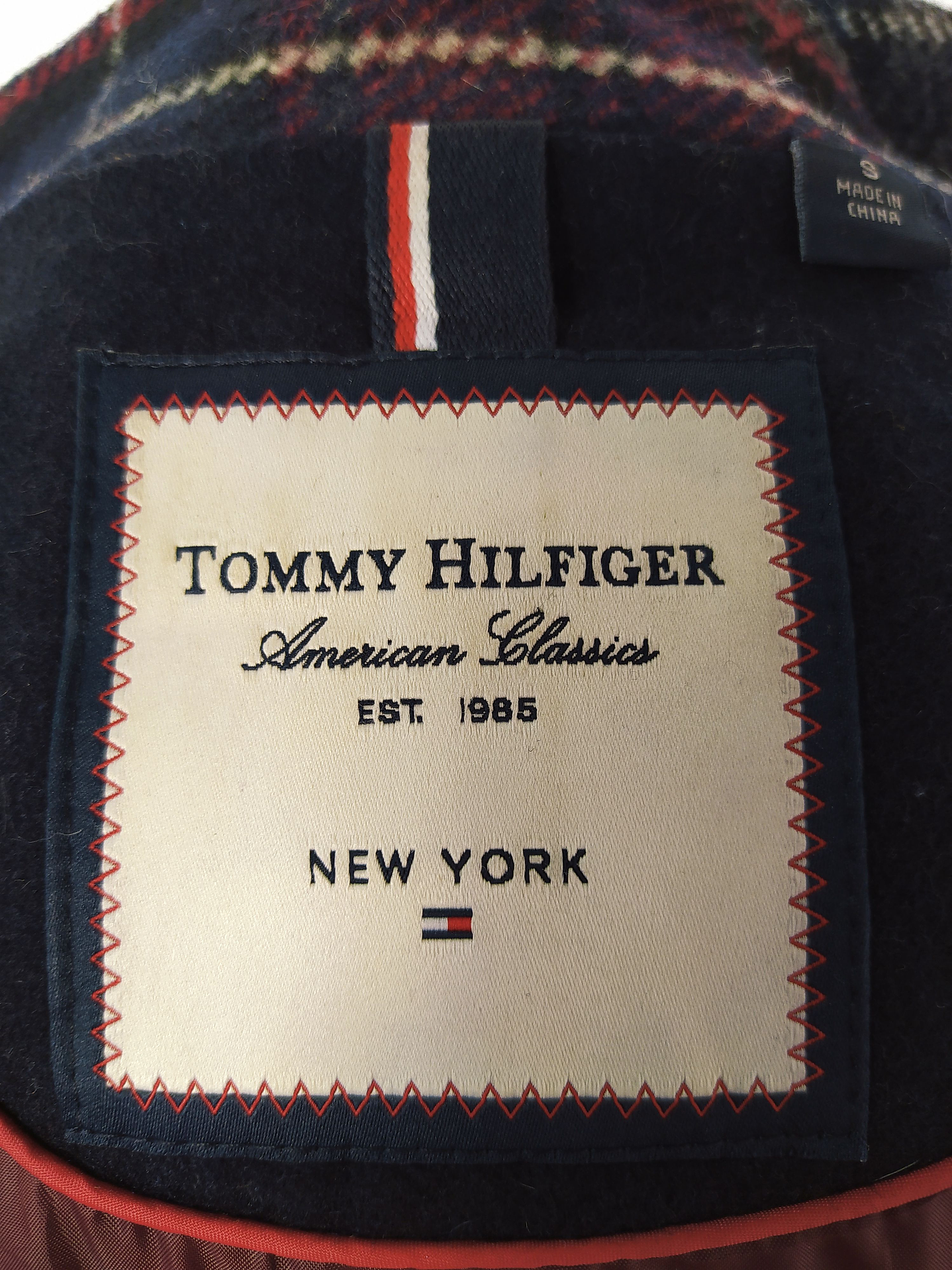 Abrigo Tommy Hilfigier lana hombre juvenil Azul Talla XXS  - Código C151 7