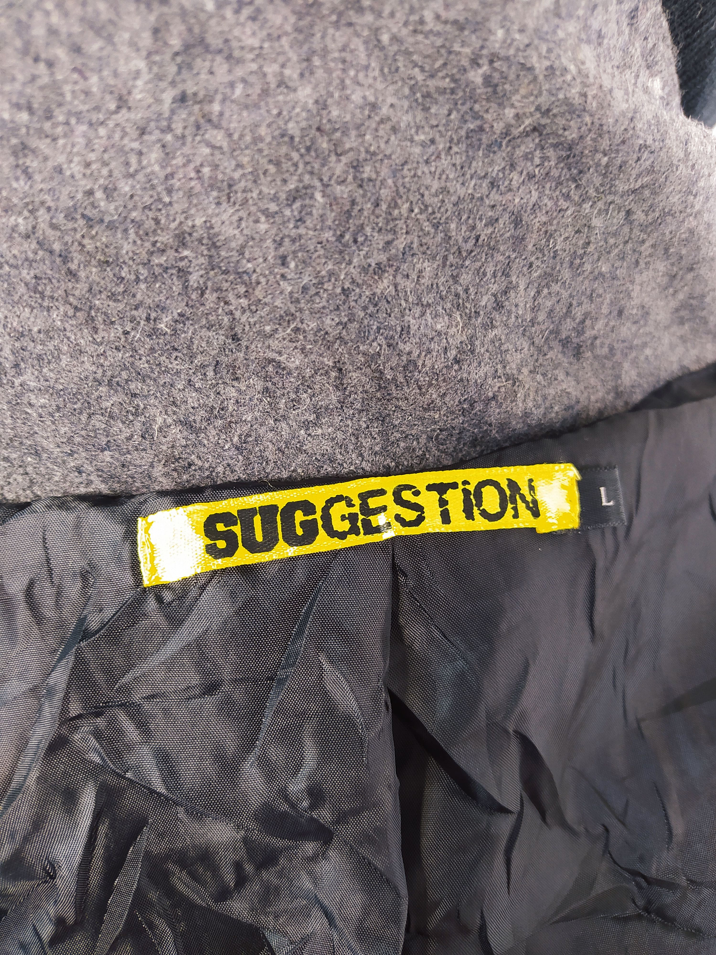 Chaqueta lana hombre Sugestion Plomo Talla S - Código C154 8