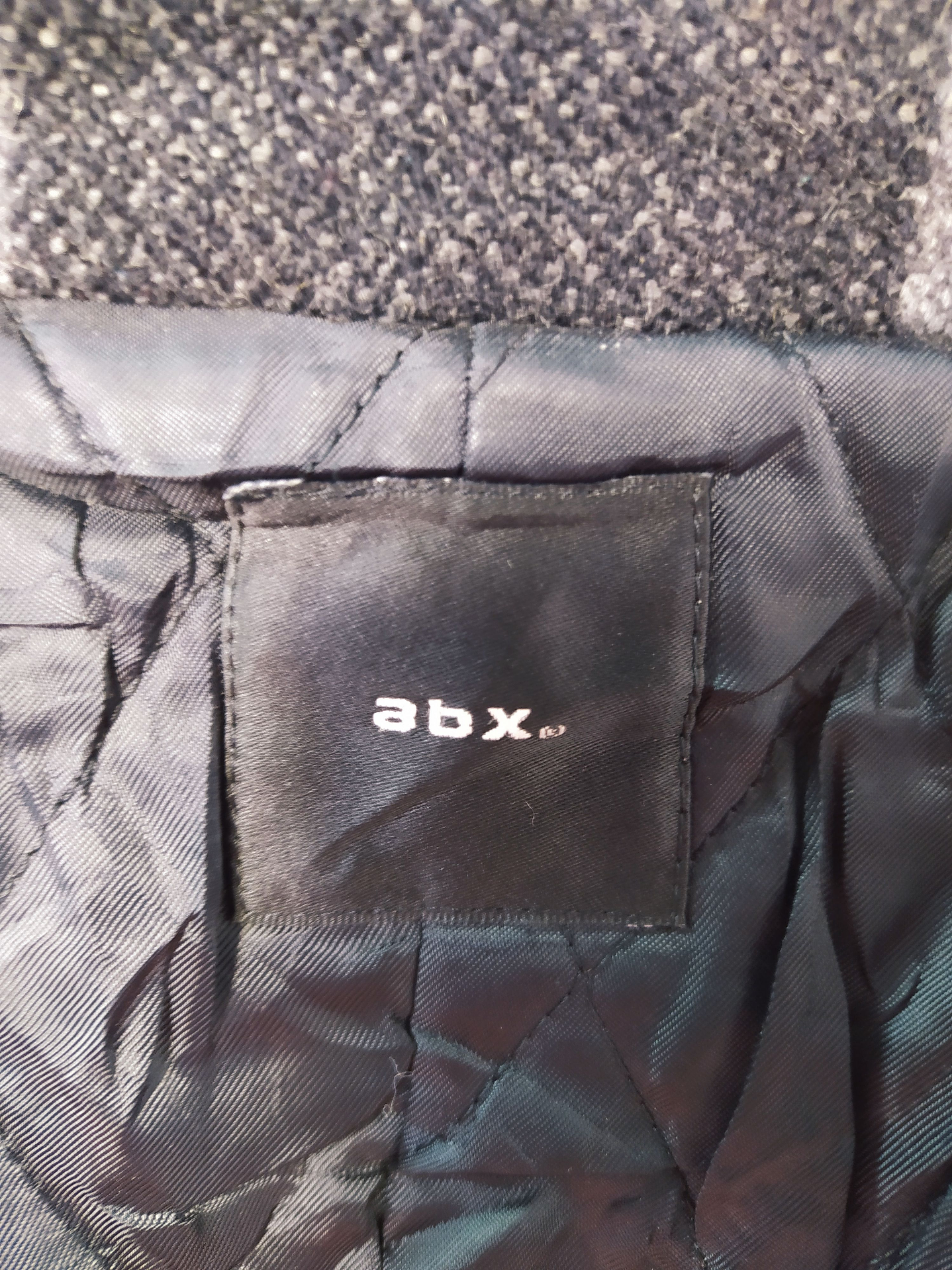 Abrigo Montgomery lana hombre ABX Plomo y Negro Talla XS - Código C156 5