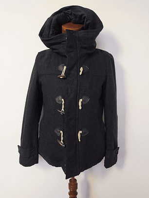 Abrigo Montgomery lana hombre Purples and Yellow Plomo Talla S - Código C177