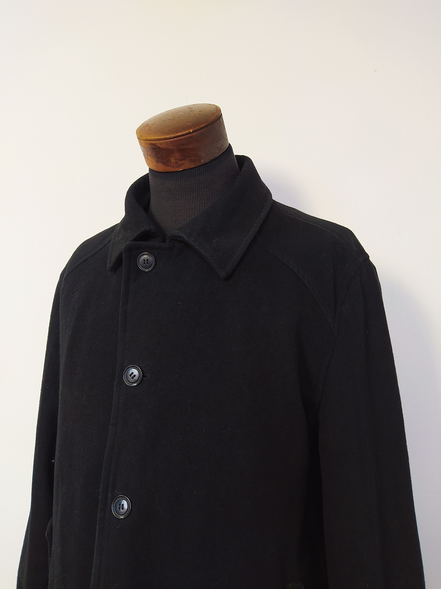 Abrigo lana hombre Negro Talla L - Código C180 4