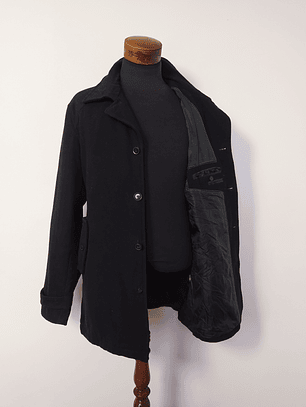 Abrigo lana hombre Negro Talla L - Código C180