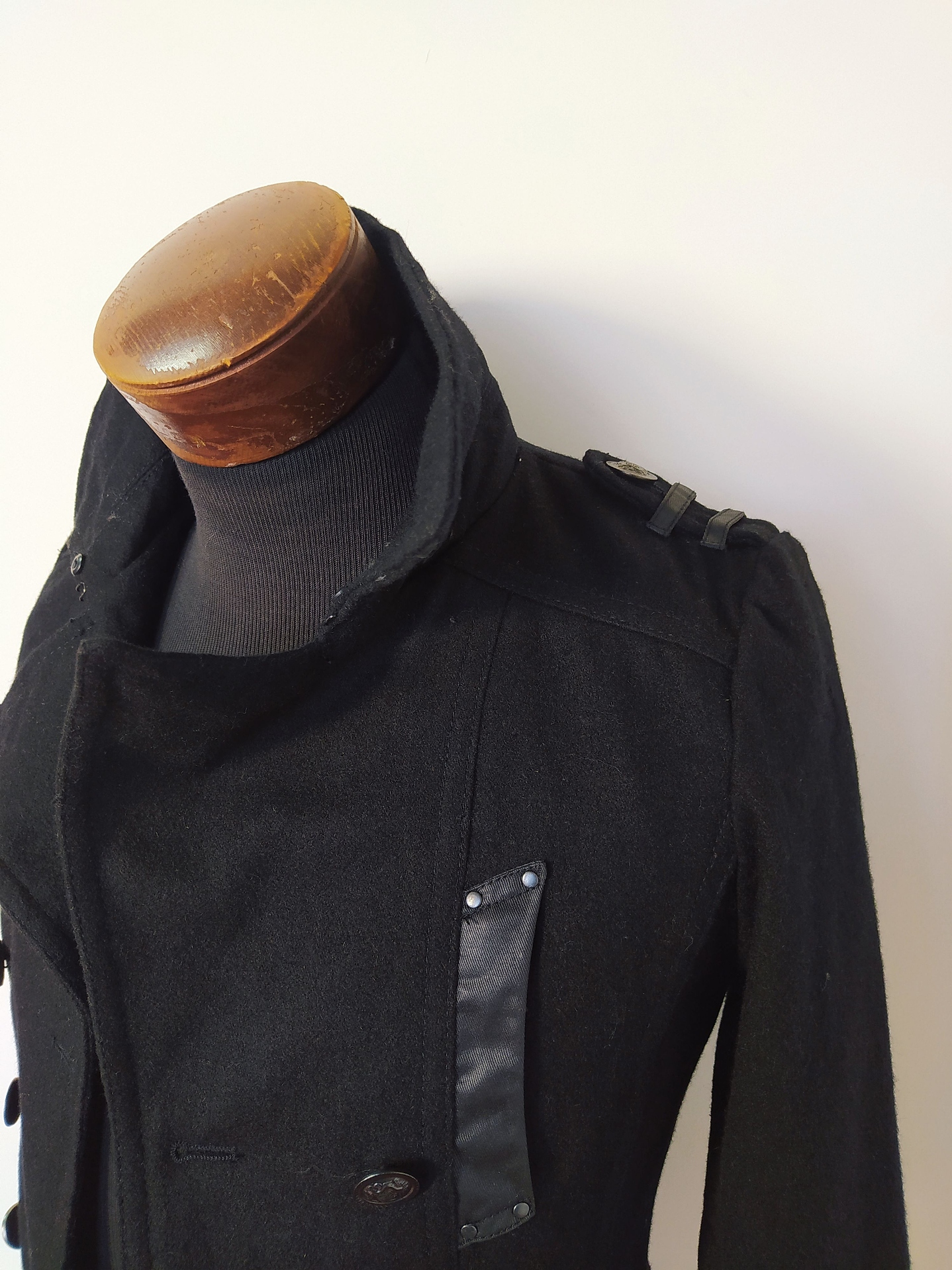 Abrigo Marinero lana hombre Fuga Negro Talla XXS - Código C175 4