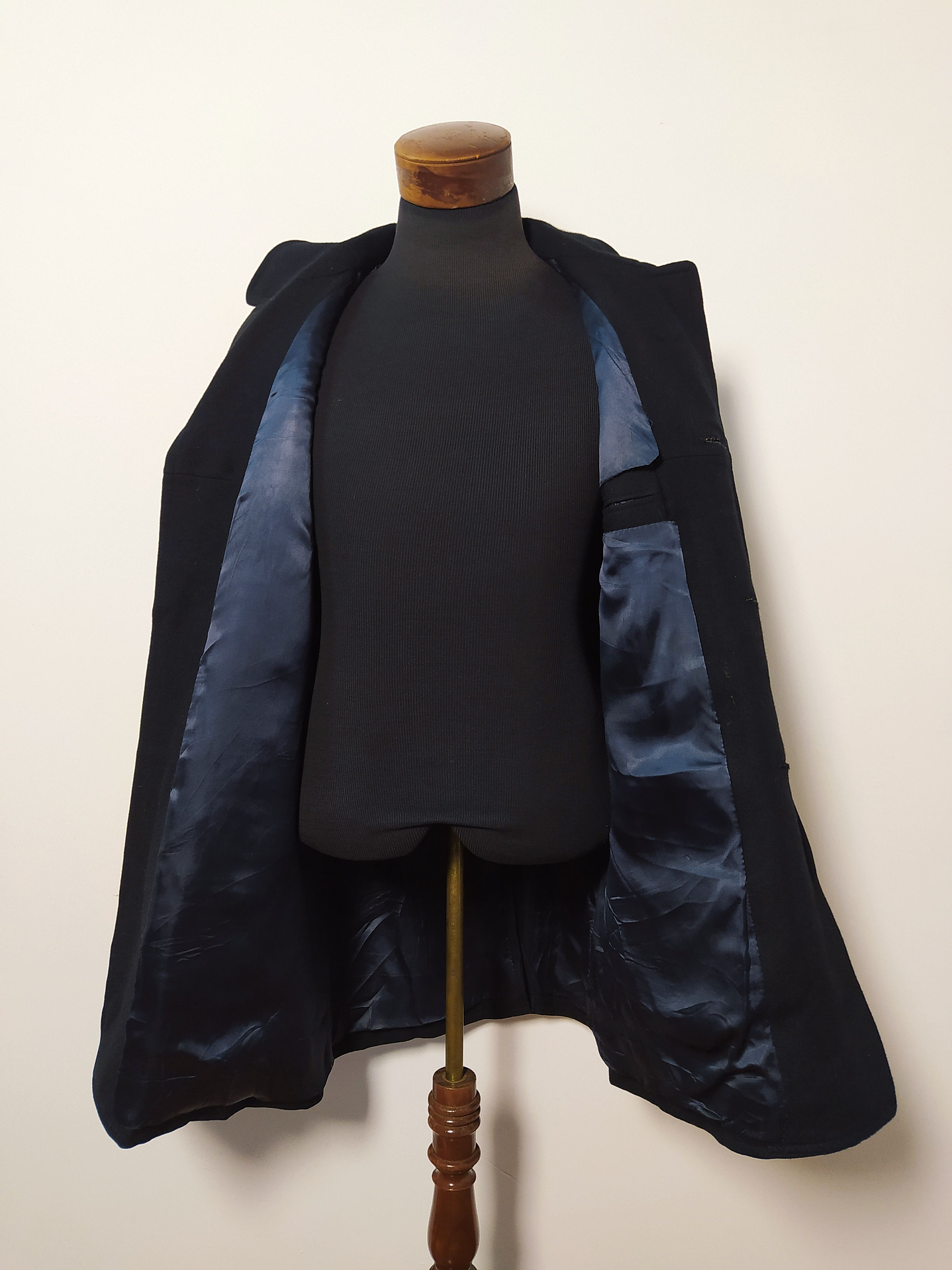 Abrigo hombre Lana grueso Negro S - Código C197 6