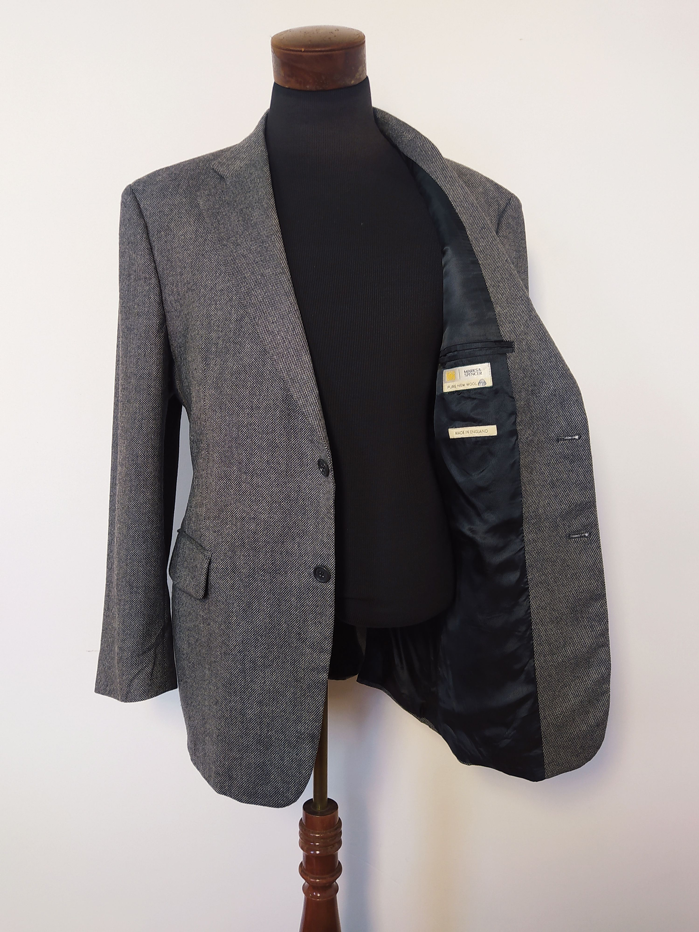 Blazer pura lana virgen M&S Plomo Talla LXL 5