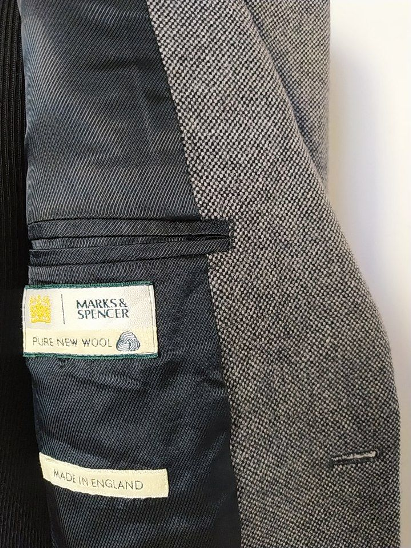 Blazer pura lana virgen M&S Plomo Talla LXL 7