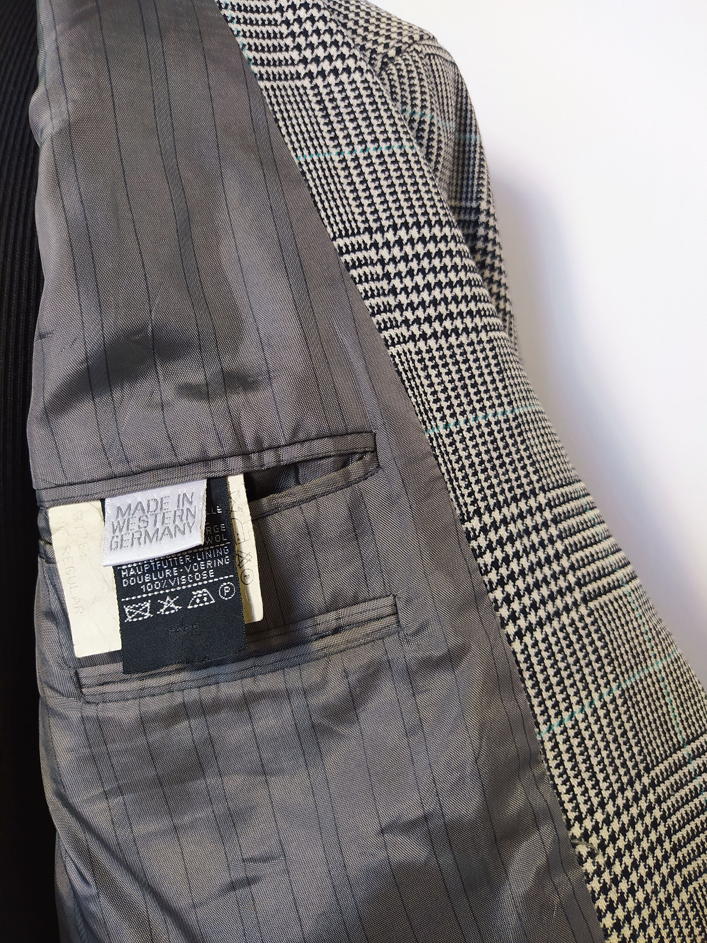 Blazer Benvenuto PURA LANA VIRGEN Principe de Gales Talla LXL - Código BH104 7