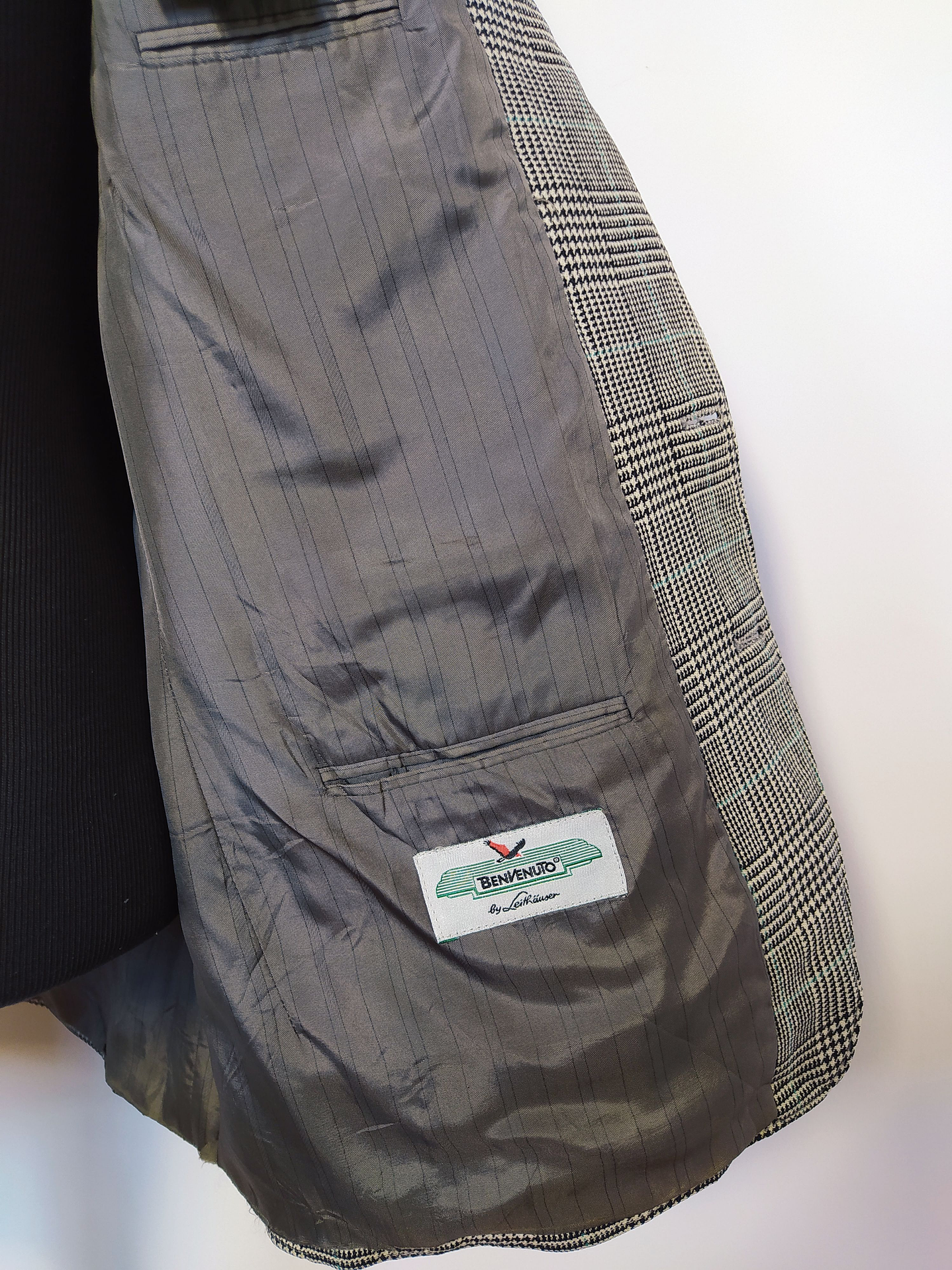 Blazer Benvenuto PURA LANA VIRGEN Principe de Gales Talla LXL - Código BH104 6