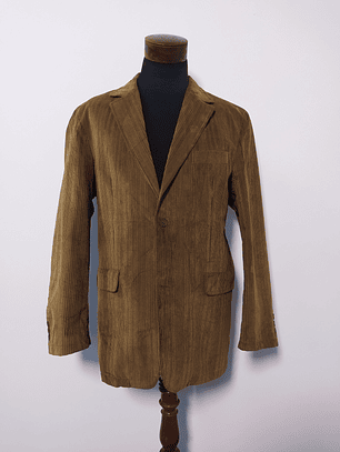 Chaqueta cotelé semi formal Punta Setta Cafe Talla L - Código BH115