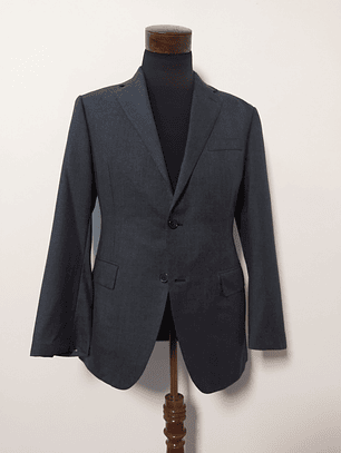 Chaqueta Vitale Barberis Canonico lujo lana Plomo Oscuro Talla M 
