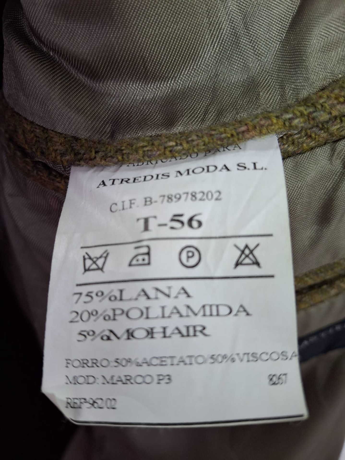 Blazer Charles Dastier hombre lana y mohair TALLA XL  5