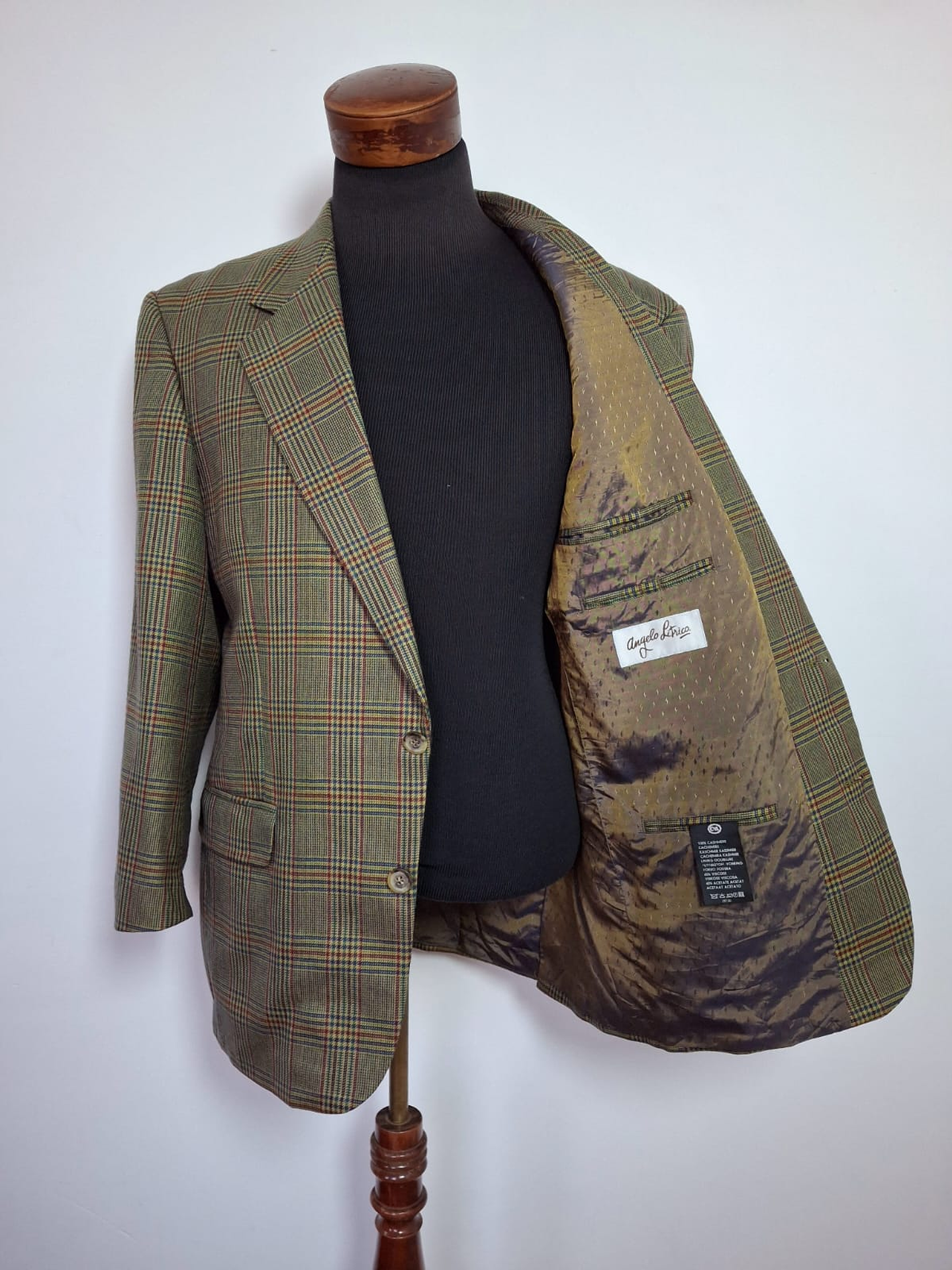 Blazer Angelo Lítrico puro Cashmere lujo TALLA XL 4