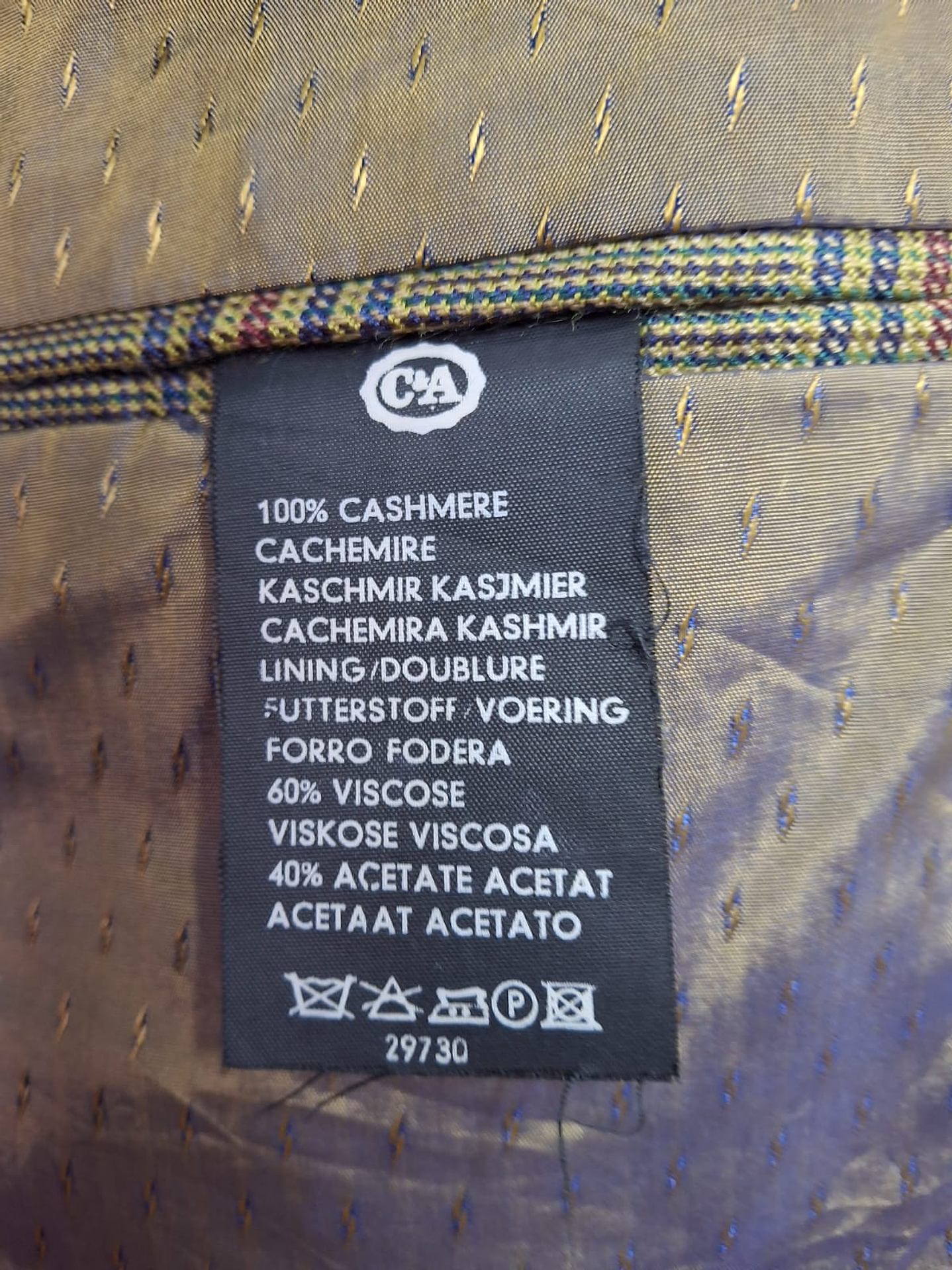 Blazer Angelo Lítrico puro Cashmere lujo TALLA XL 6