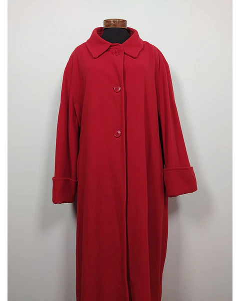 Abrigo mujer largo pura lana Benard Holtzman Rojo TALLA LIBRE - MM101