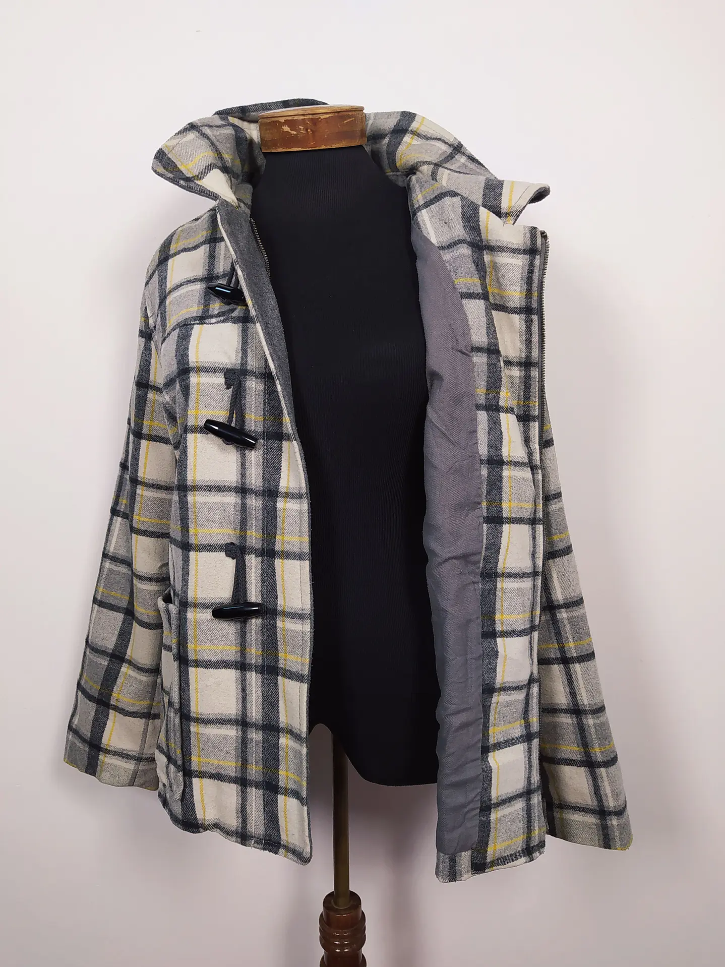 Abrigo mujer Old Navy Escocés TALLA L - MM102 3