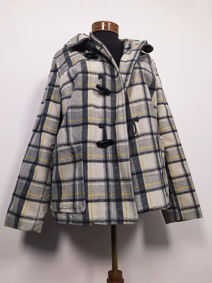 Abrigo mujer Old Navy Escocés TALLA L - MM102 5
