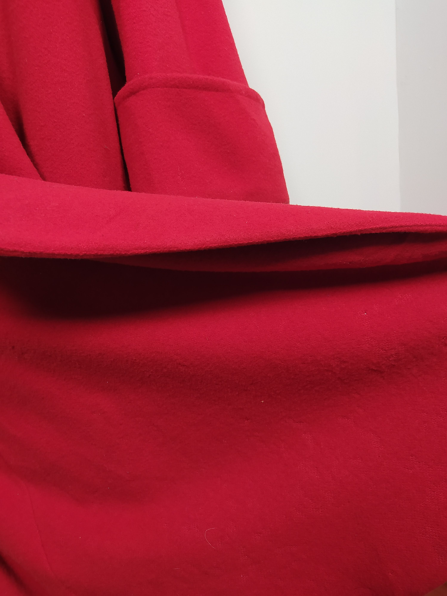 Abrigo mujer largo pura lana Benard Holtzman Rojo TALLA LIBRE - MM101 5