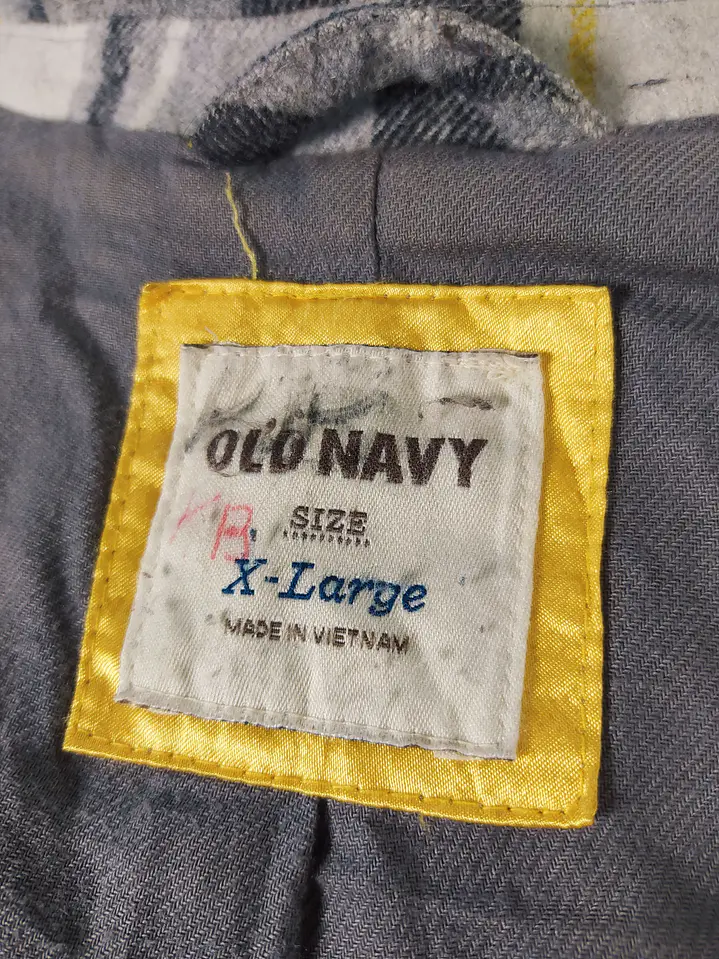 Abrigo mujer Old Navy Escocés TALLA L - MM102 6