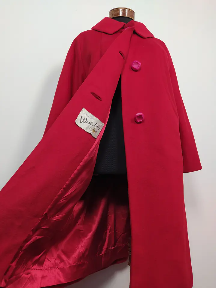 Abrigo pura lana Westshire Rojo TALLA ML - MM105 7