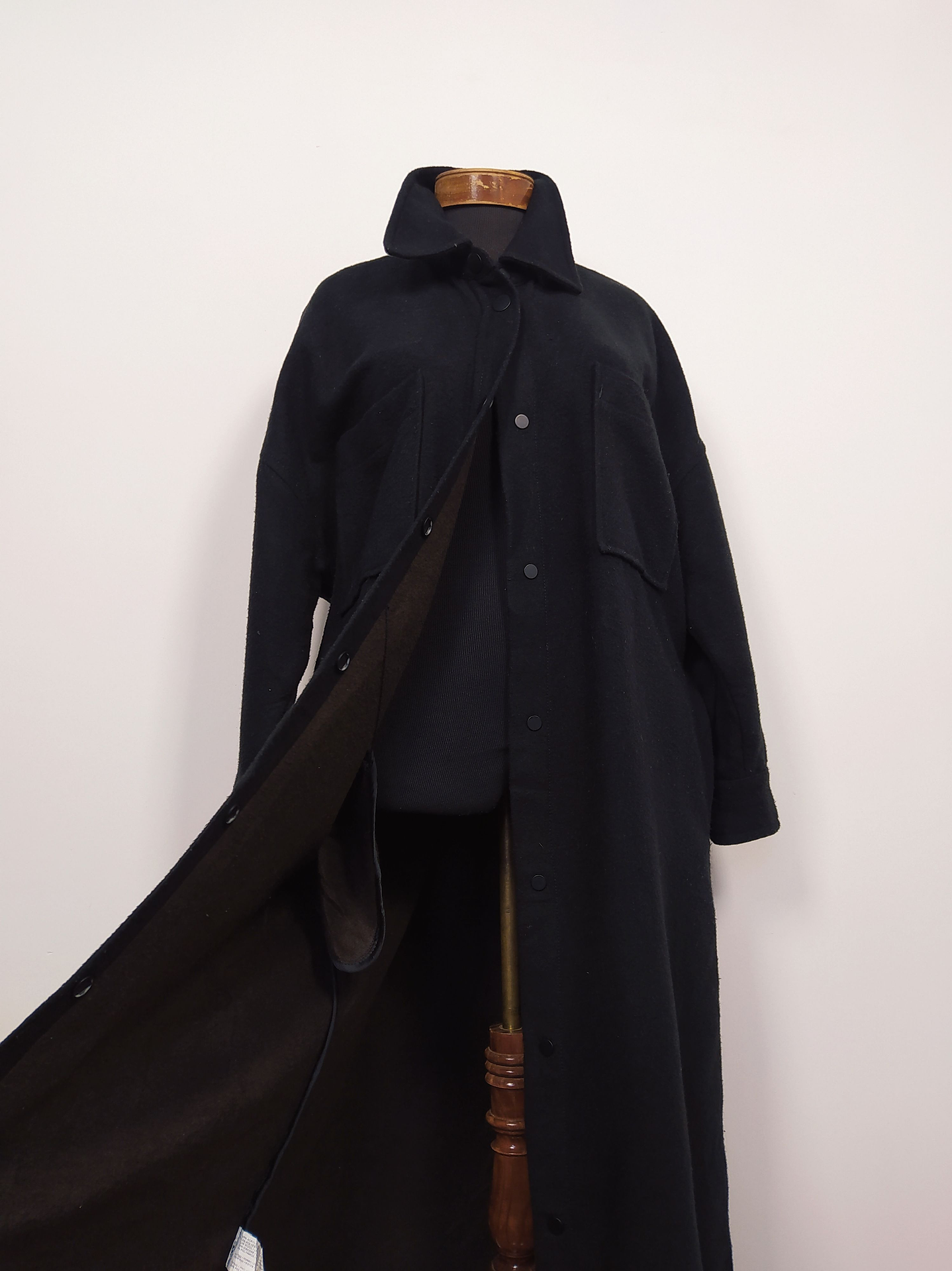 Abrigo lana Mango mujer TALLA TALLA LIBRE L A LA 3XL Negro - MM110 1