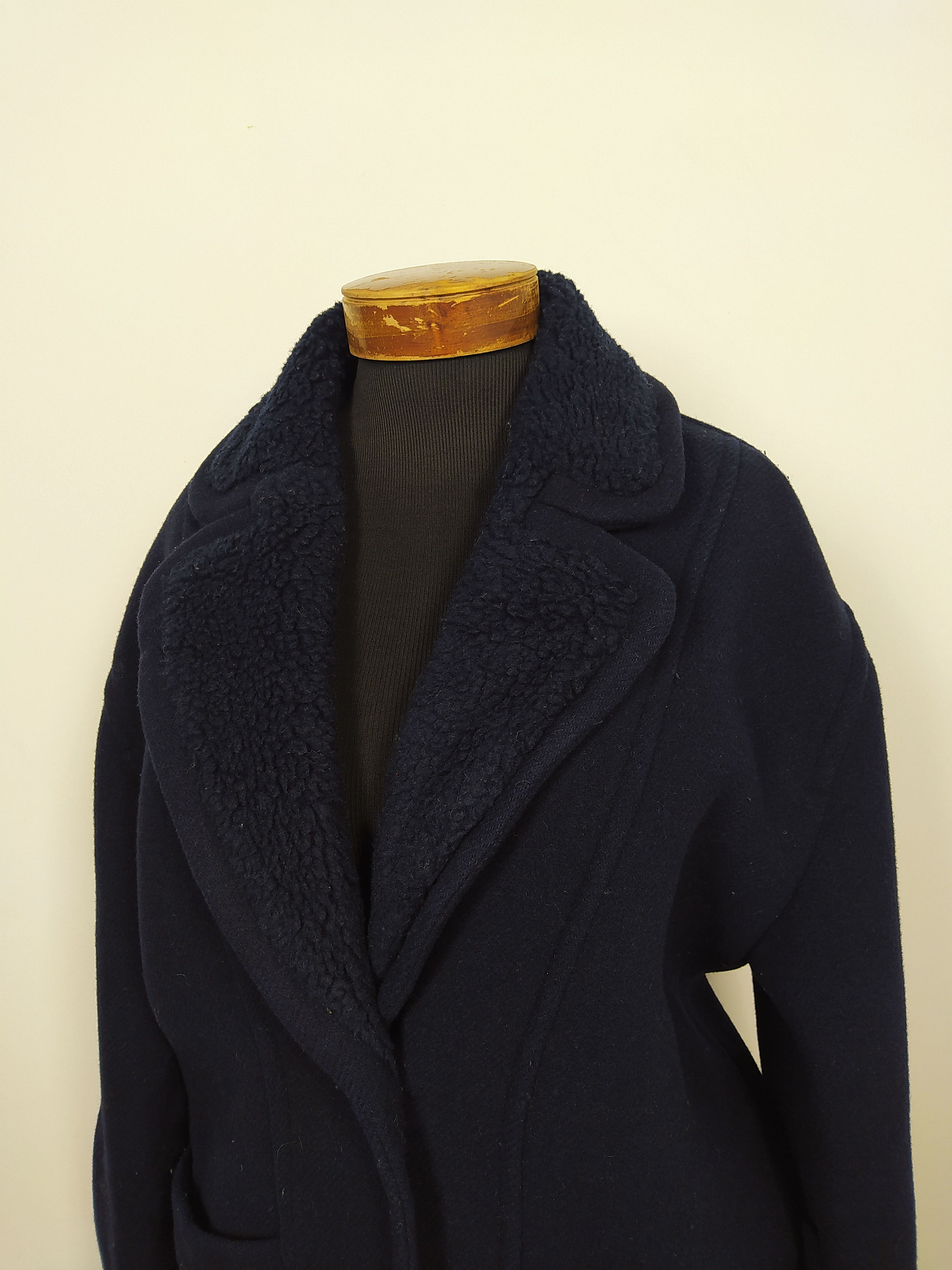 Abrigo mujer lana virgen Claudie Pierlot Paris TALLA LXL Azul - MM111 3