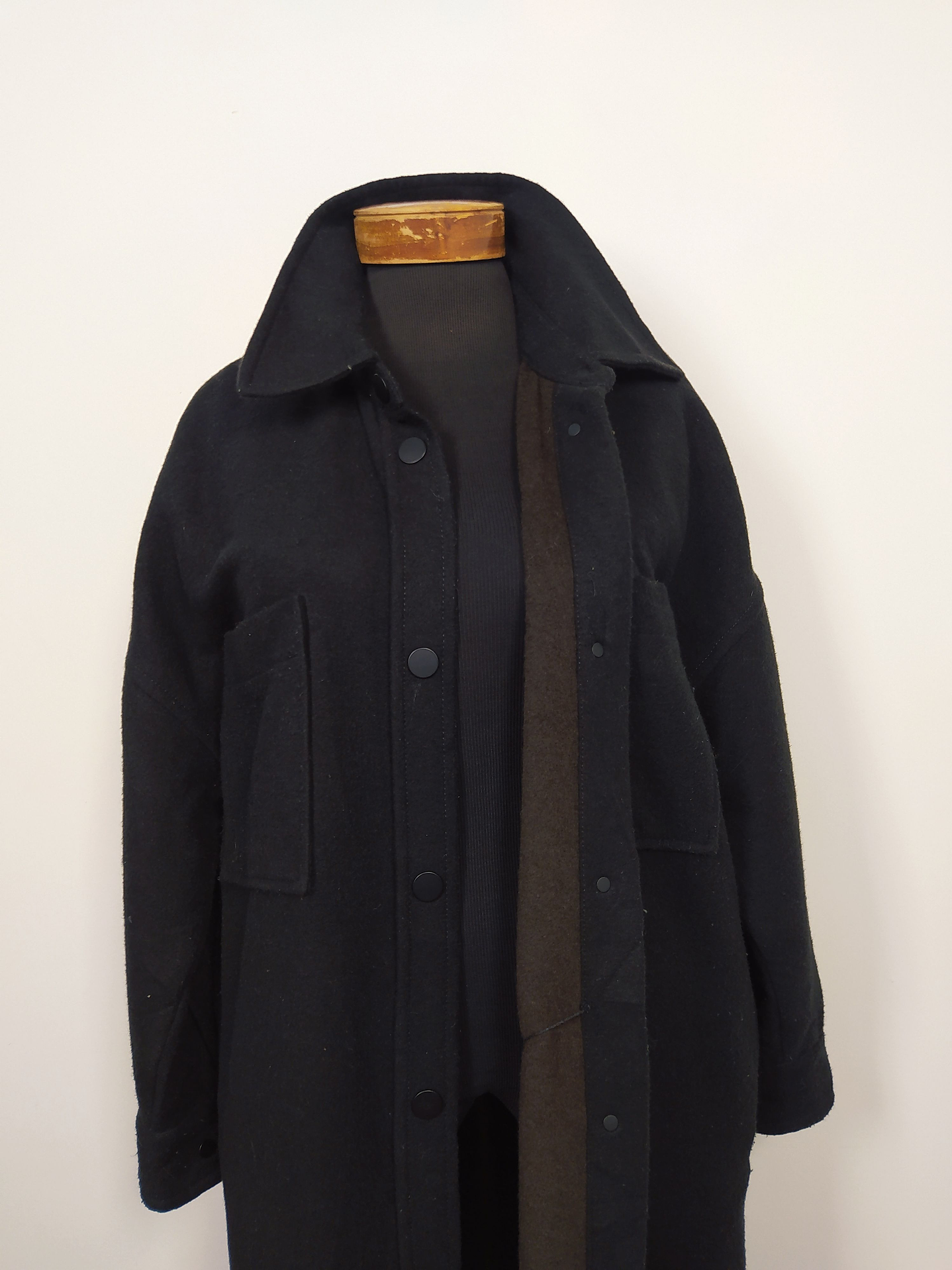 Abrigo lana Mango mujer TALLA TALLA LIBRE L A LA 3XL Negro - MM110 4