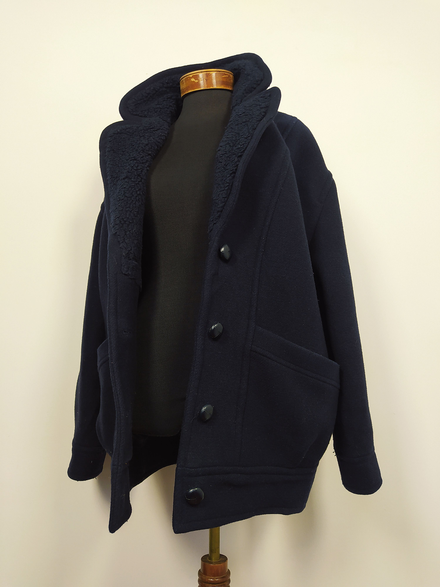 Abrigo mujer lana virgen Claudie Pierlot Paris TALLA LXL Azul - MM111 5