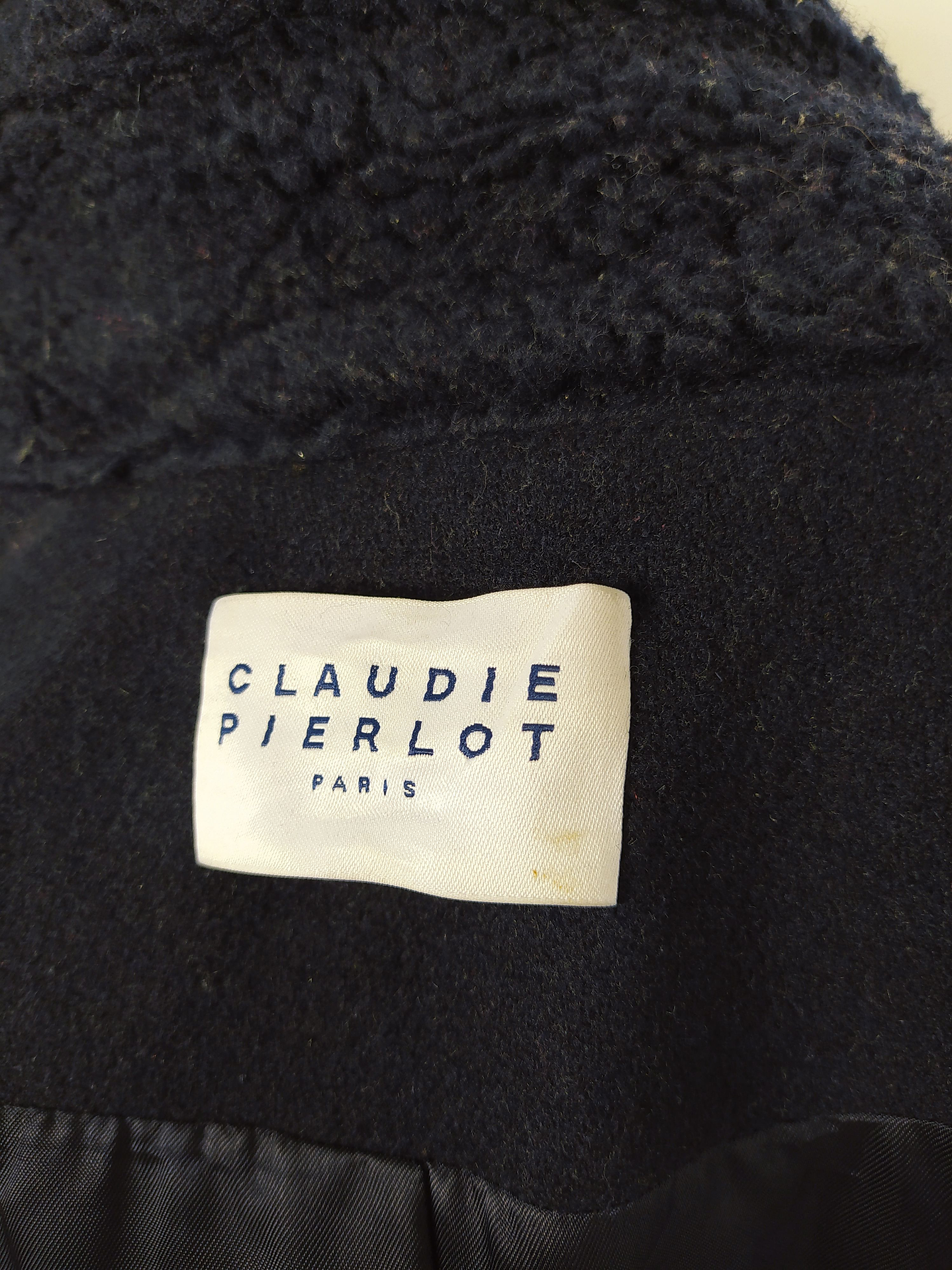 Abrigo mujer lana virgen Claudie Pierlot Paris TALLA LXL Azul - MM111 7