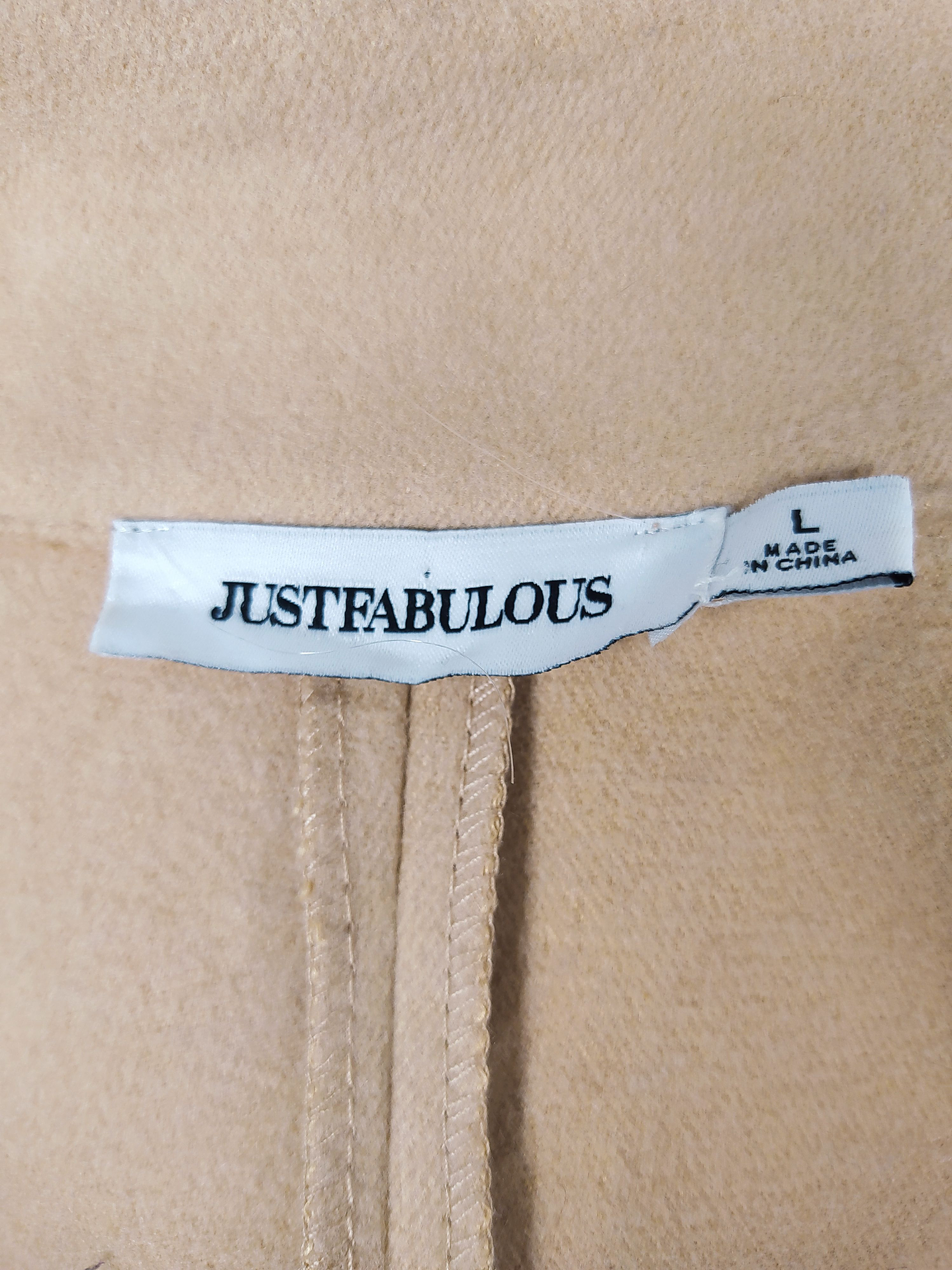 Abrigo mujer JustFabulous TALLA ML Beige - MM116 6