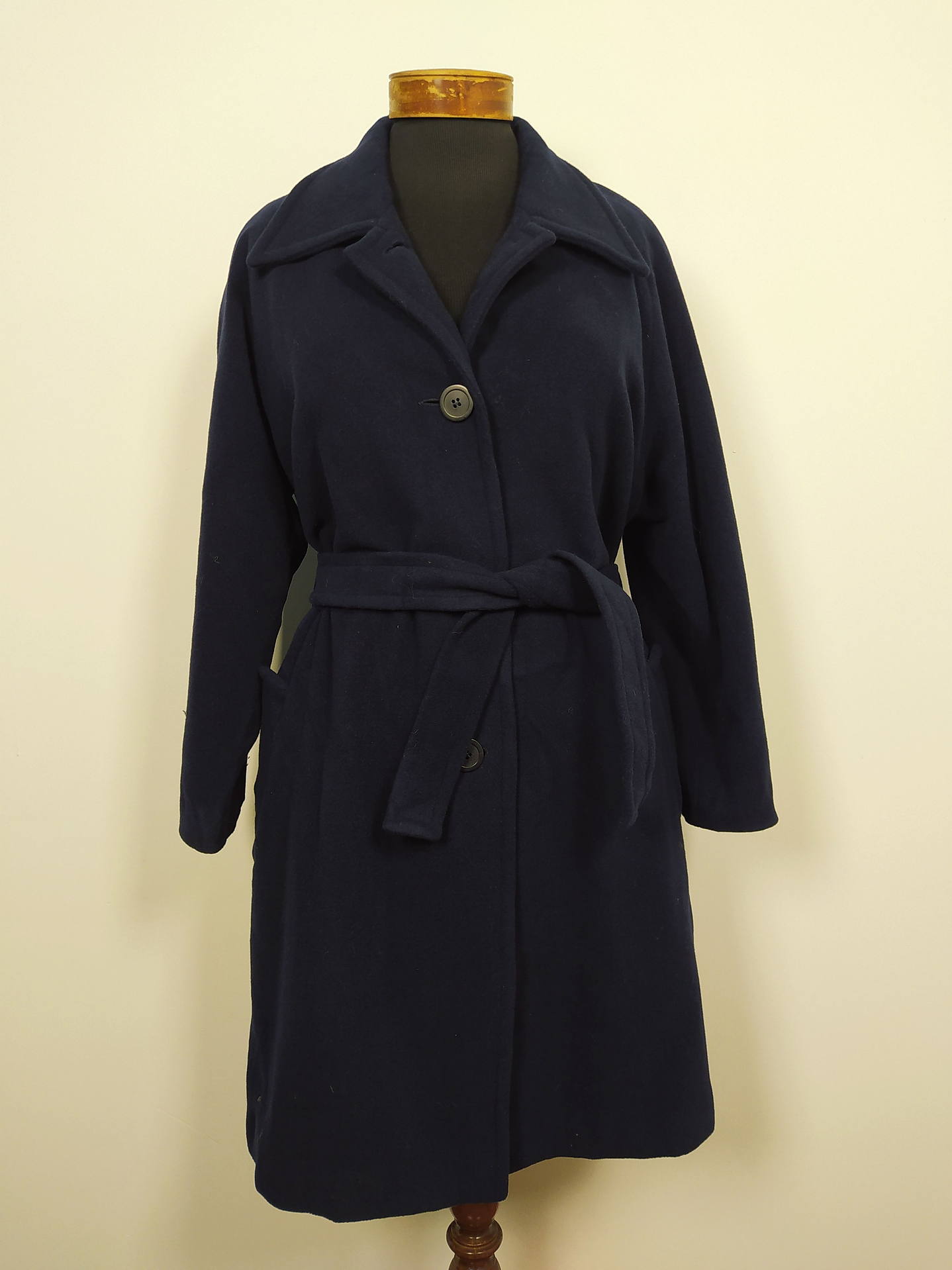 Abrigo mujer lana Erre Uve Dos El Corte Inglés TALLA LXL Azul Marino - MM124 1