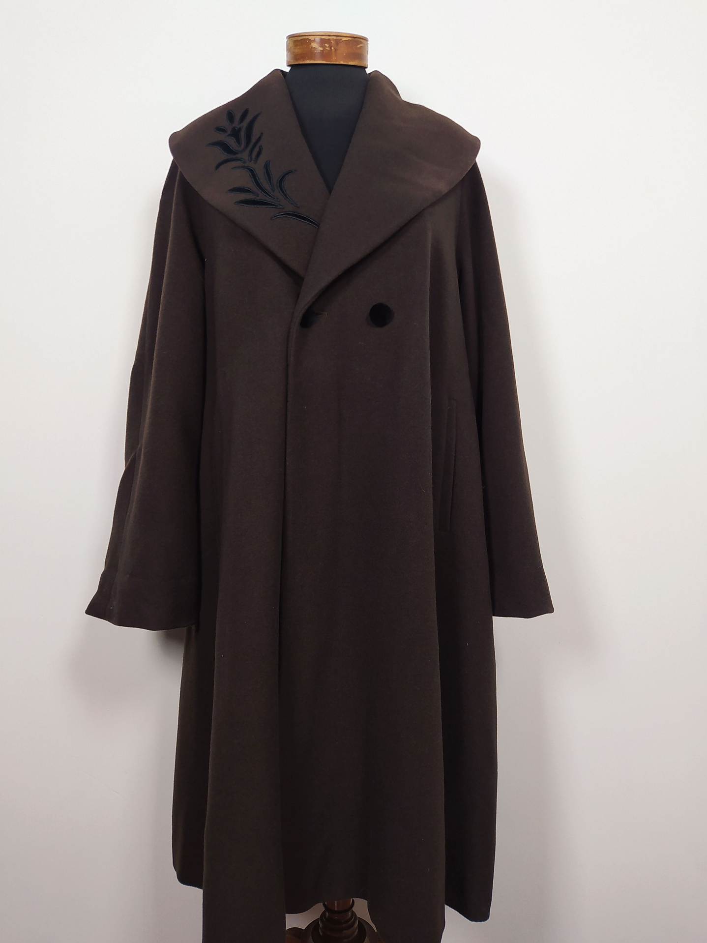 Abrigo largo pura lana virgen mujer Moda Sport Jlia Boutique TALLA XL Café - MM125 1