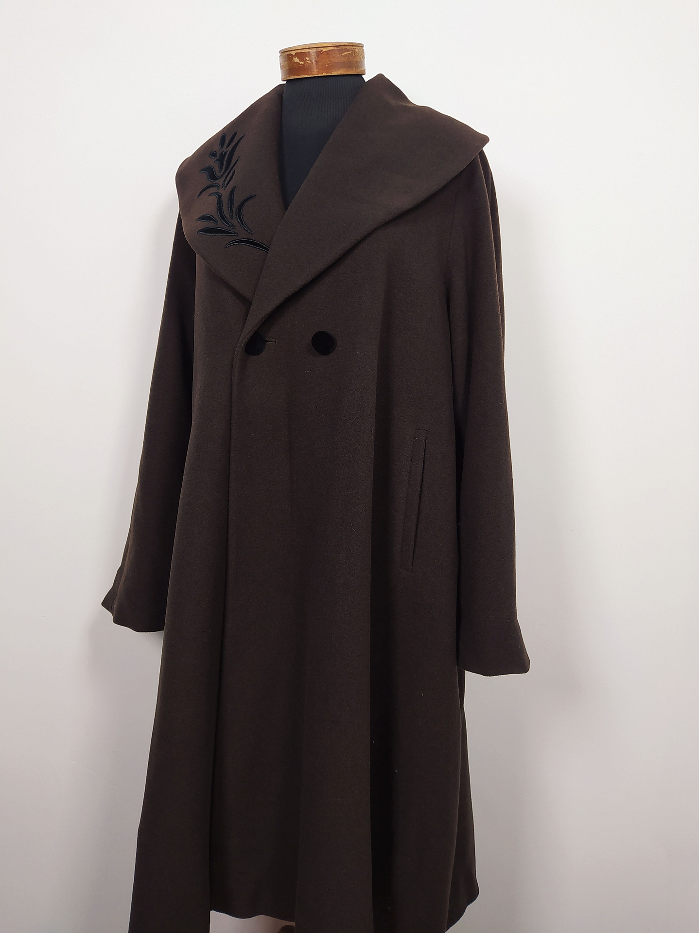 Abrigo largo pura lana virgen mujer Moda Sport Jlia Boutique TALLA XL Café - MM125 2