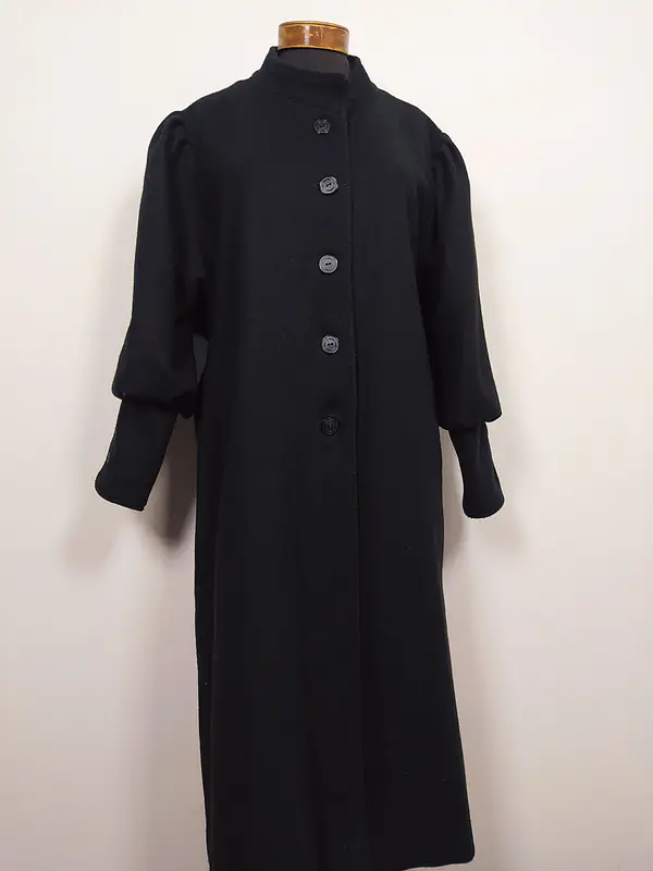 Abrigo largo pura lana mujer Rebeca Lynn TALLA XL Negro - MM126
