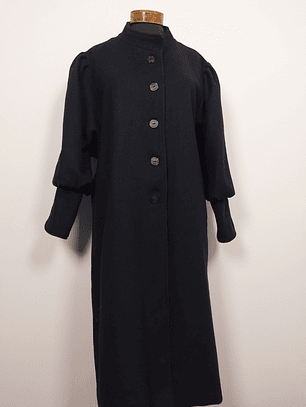 Abrigo largo pura lana mujer Rebeca Lynn TALLA XL Negro - MM126