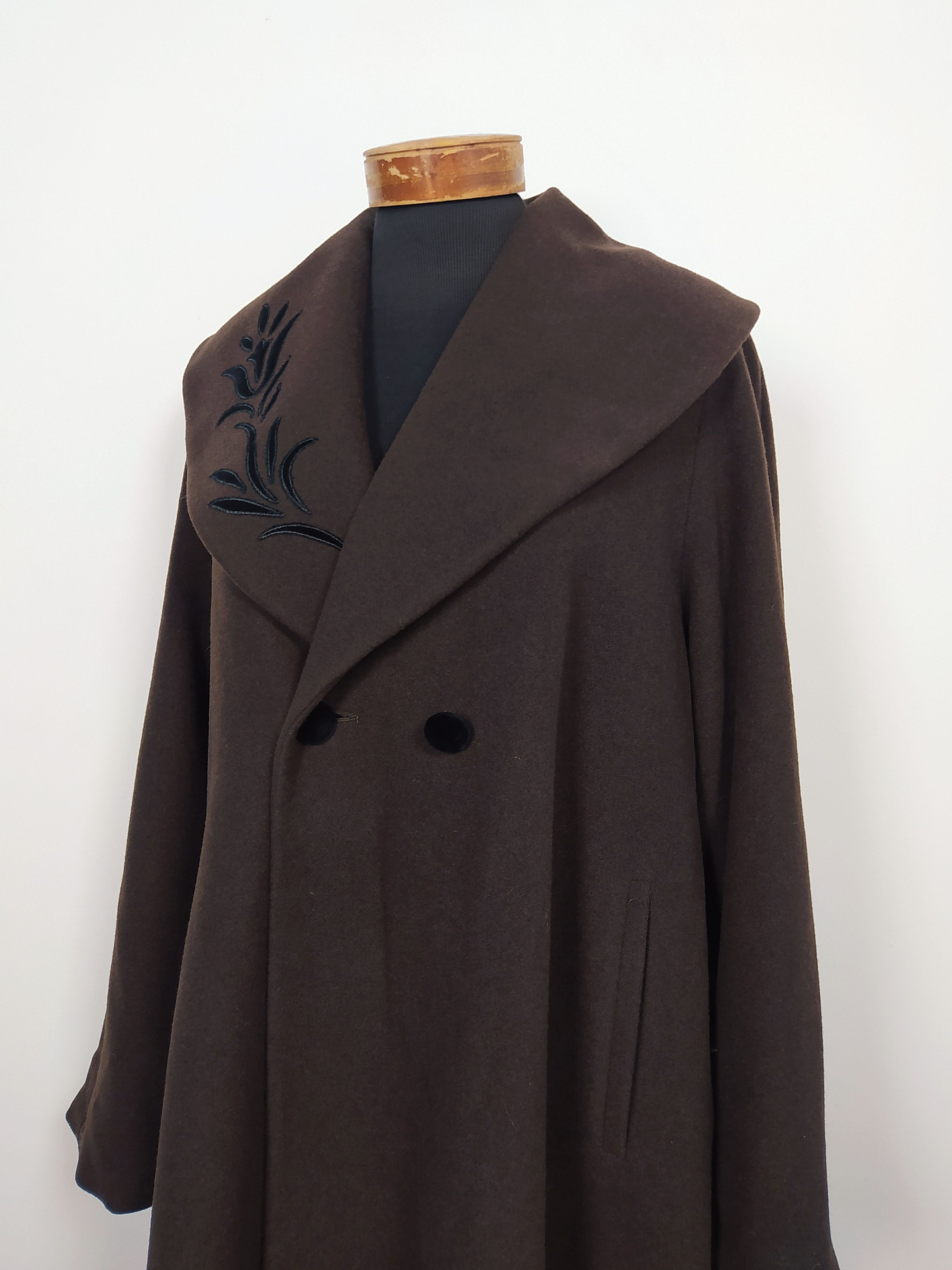 Abrigo largo pura lana virgen mujer Moda Sport Jlia Boutique TALLA XL Café - MM125 3