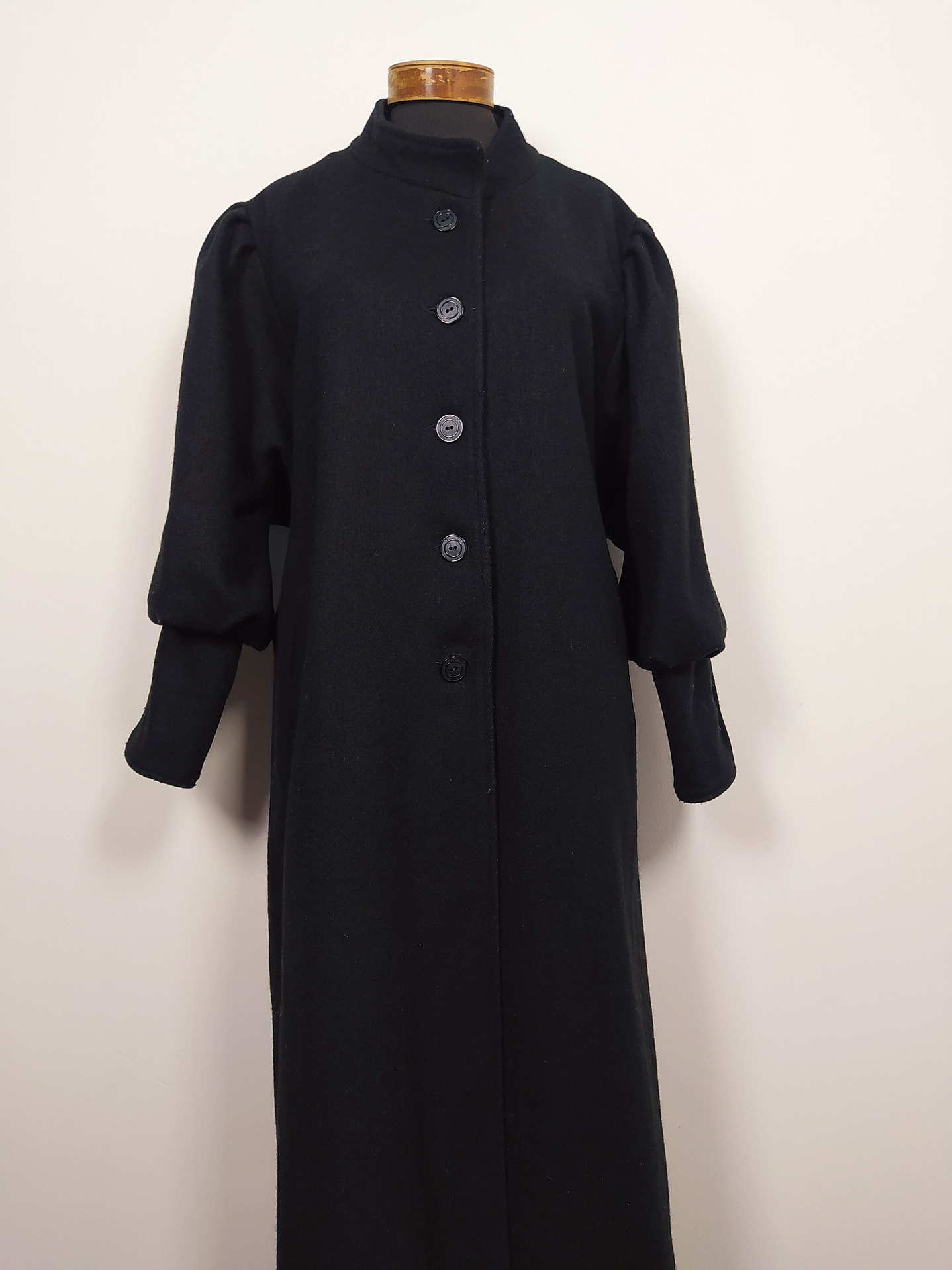 Abrigo largo pura lana mujer Rebeca Lynn TALLA XL Negro - MM126 2