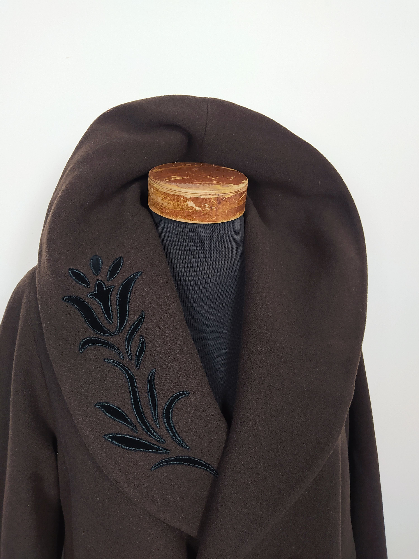 Abrigo largo pura lana virgen mujer Moda Sport Jlia Boutique TALLA XL Café - MM125 4