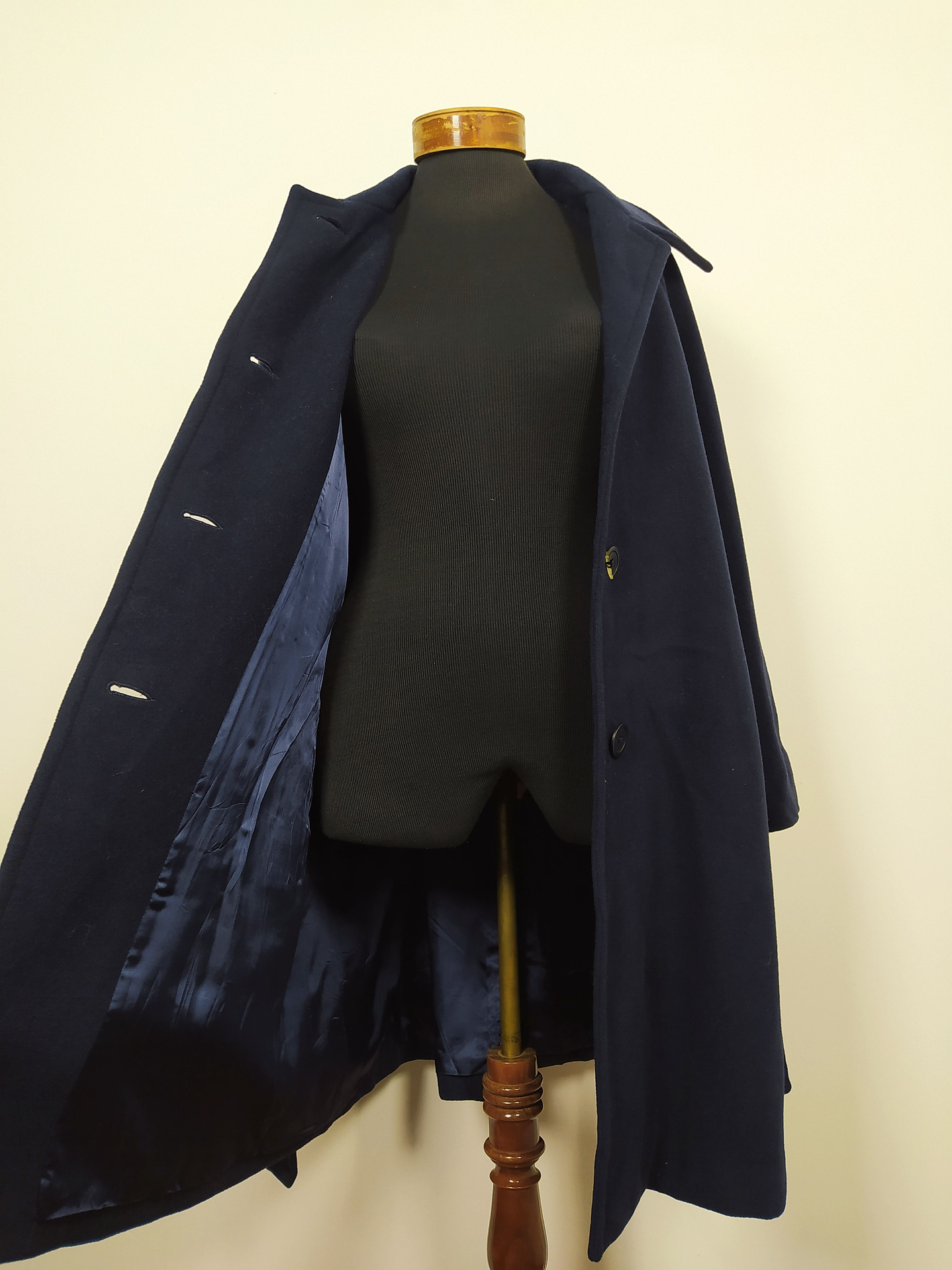 Abrigo mujer lana Erre Uve Dos El Corte Inglés TALLA LXL Azul Marino - MM124 5