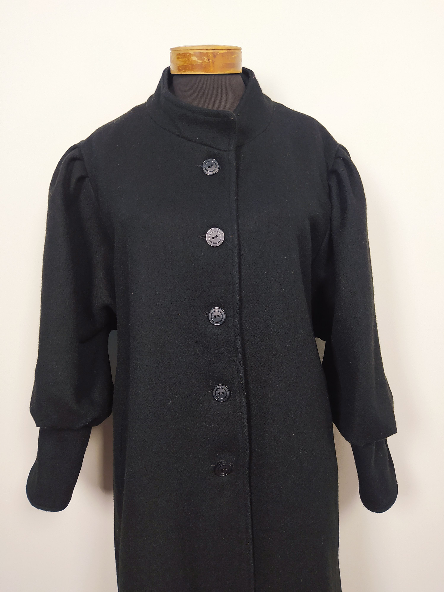 Abrigo largo pura lana mujer Rebeca Lynn TALLA XL Negro - MM126 3